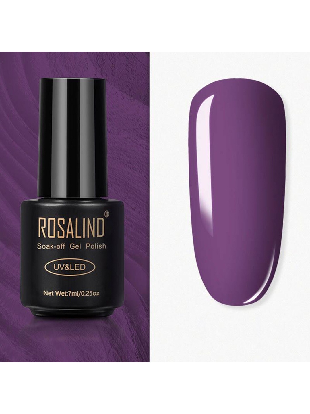 

ROSALIND Long Lasting UV LED Soak-Off Gel Nail Polish - Shade 2559, Purple