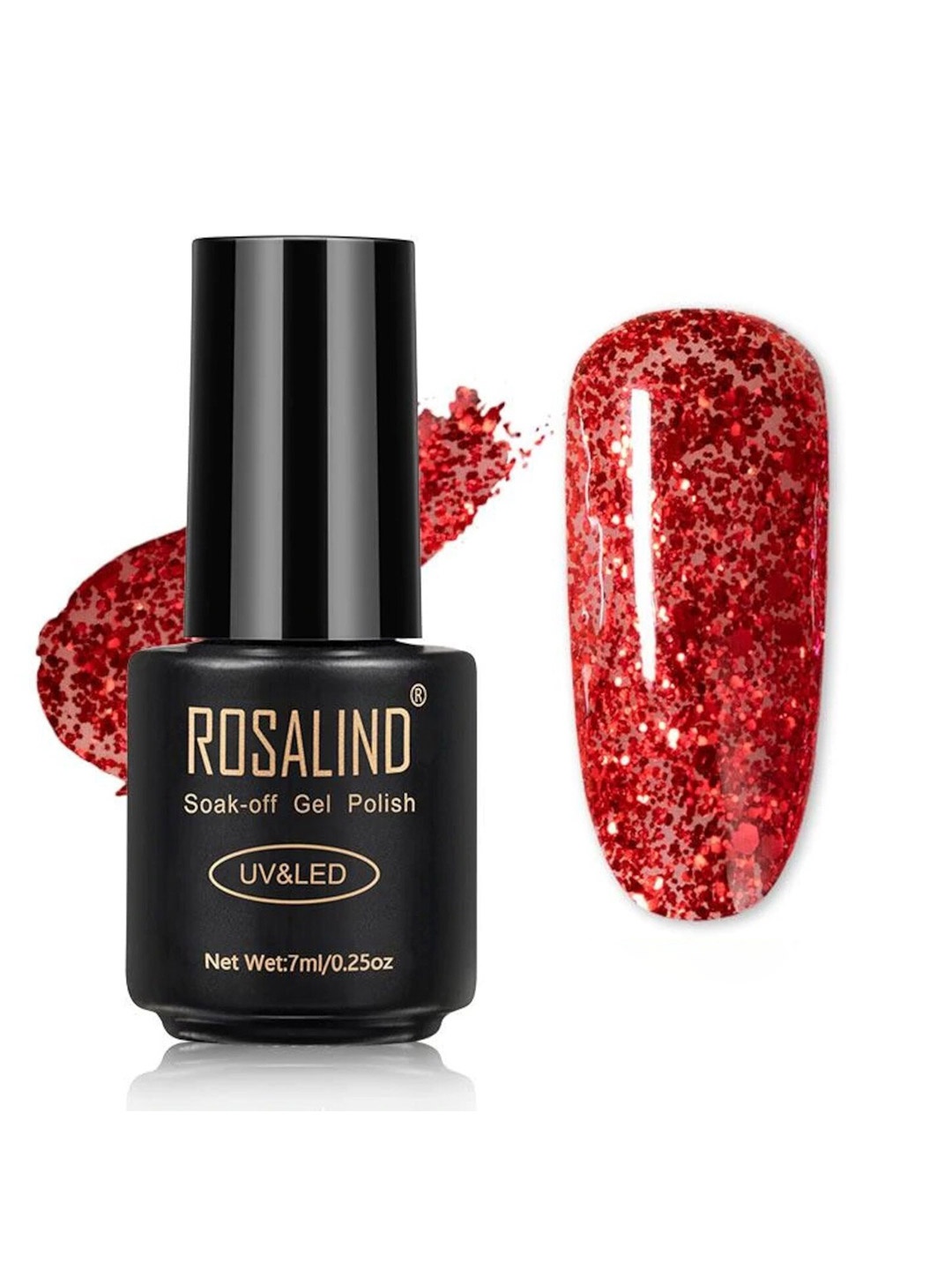 

ROSALIND Long Lasting UV LED Soak-Off Gel Nail Polish - Shade W03, Red