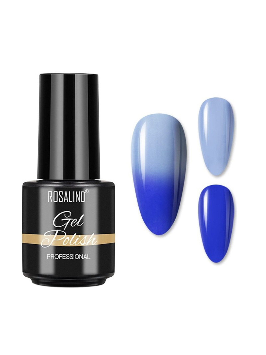 

ROSALIND Long Lasting Colour-Changing UV LED Soak-Off Gel Nail Polish - Shade B078, Blue