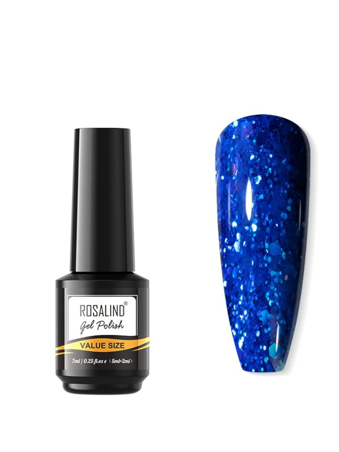 

ROSALIND Long Lasting UV LED Soak-Off Gel Nail Polish - Shade JL096, Blue