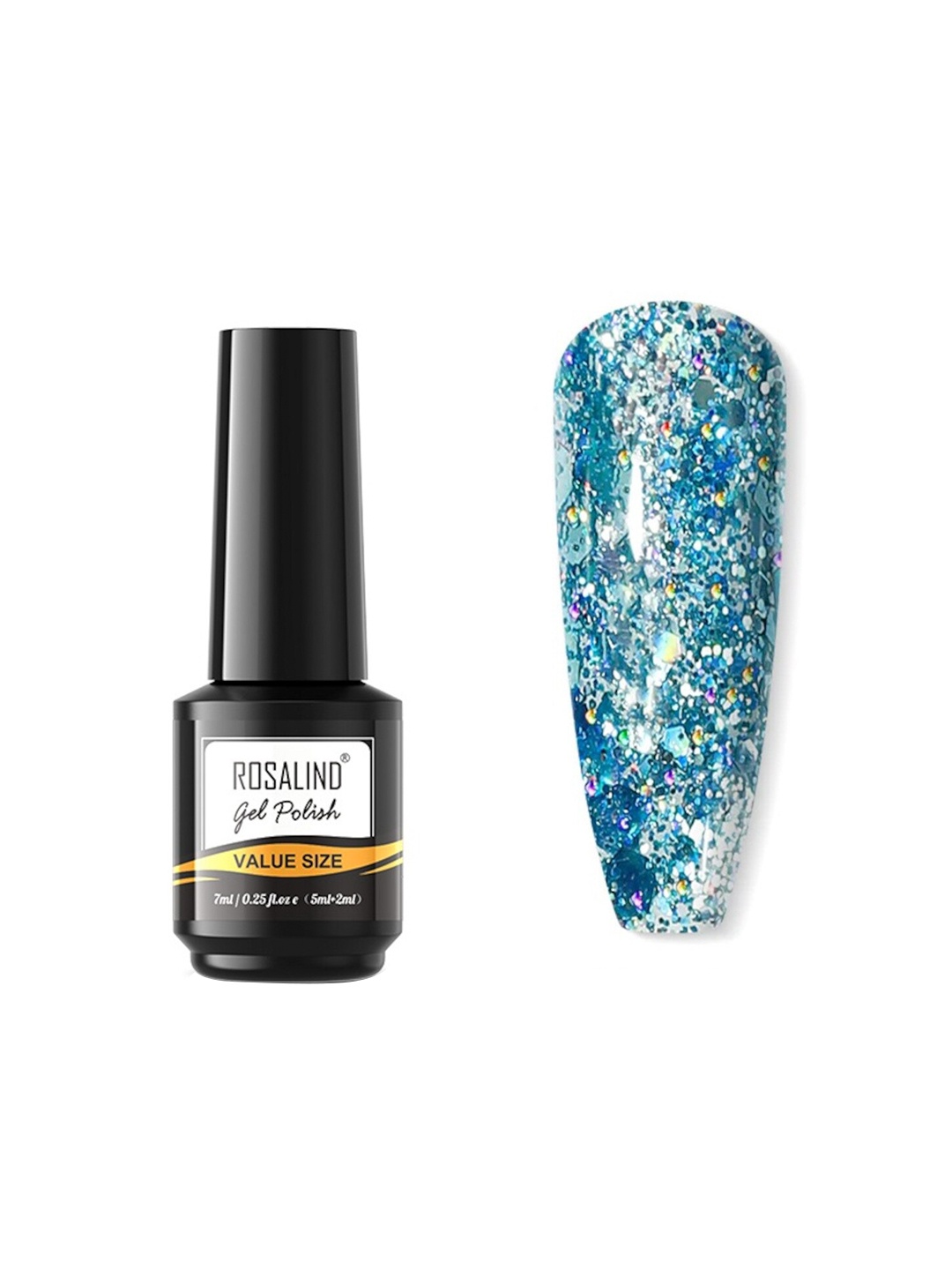 

ROSALIND Long Lasting UV LED Soak-Off Gel Nail Polish - Shade JL097, Blue