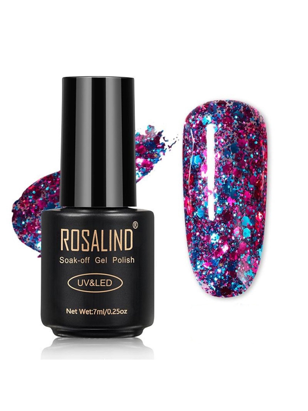 

ROSALIND Long Lasting UV LED Soak-Off Gel Nail Polish - Shade W17, Pink