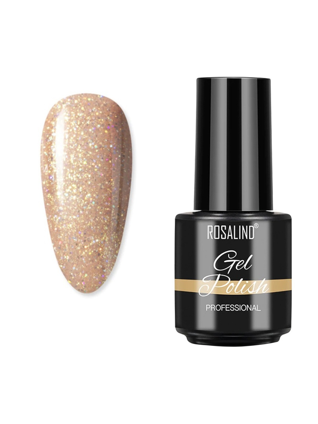 

ROSALIND Long Lasting UV LED Soak-Off Gel Nail Polish - Shade B066, Gold