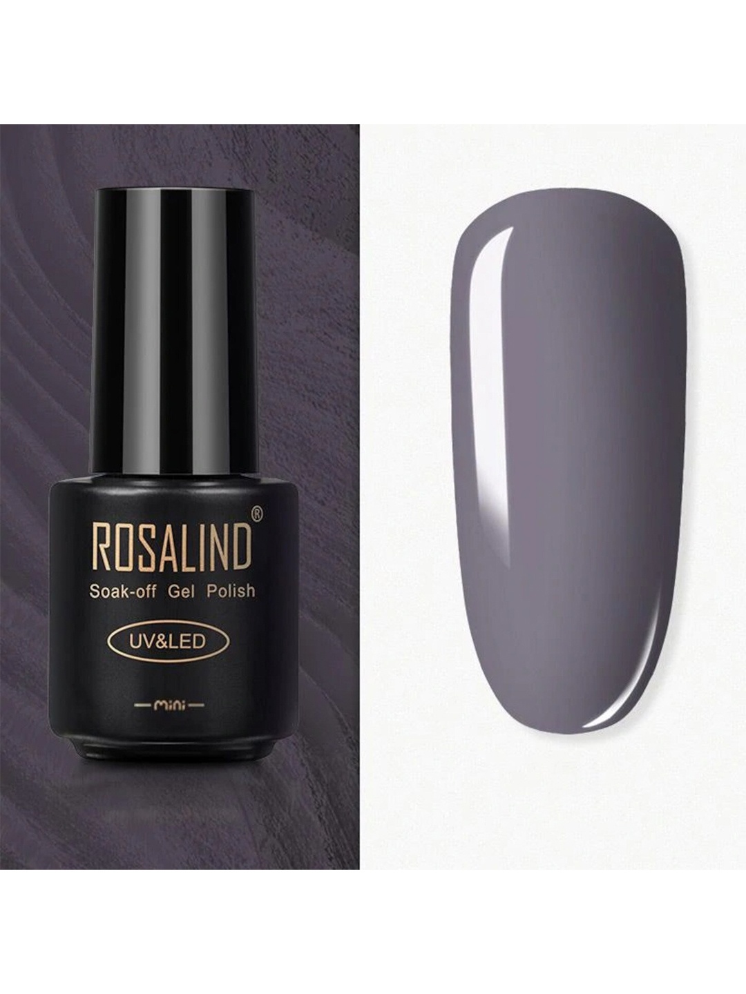 

ROSALIND Long Lasting UV LED Soak-Off Gel Nail Polish - Shade 2912, Grey