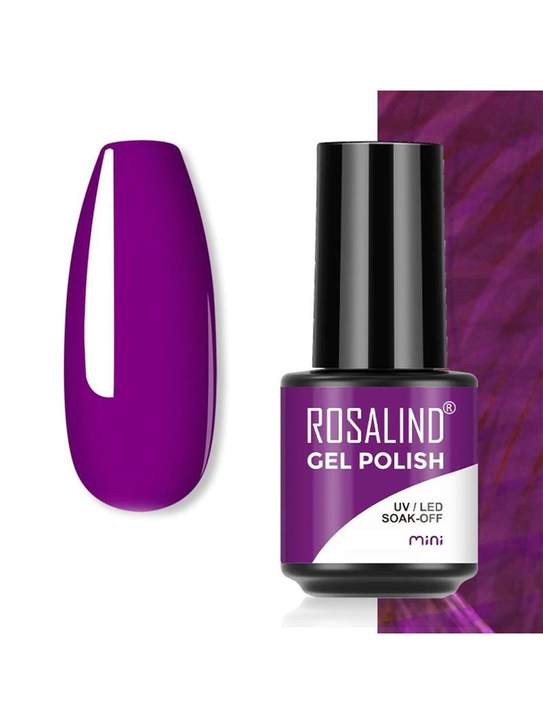 

ROSALIND Long Lasting UV LED Soak-Off Gel Nail Polish - Shade S049, Purple