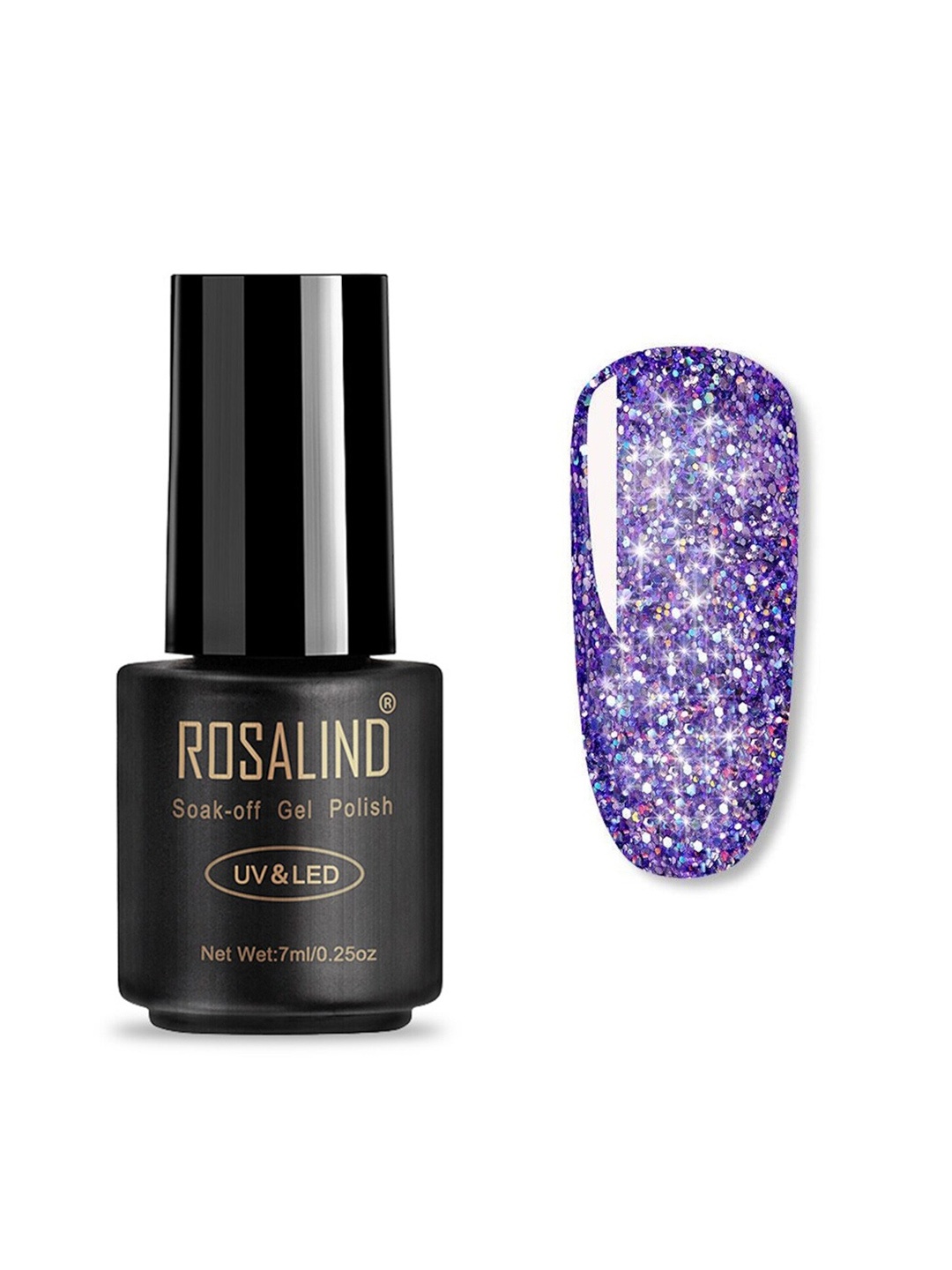 

ROSALIND Long Lasting UV LED Soak-Off Gel Nail Polish - Shade A521, Purple