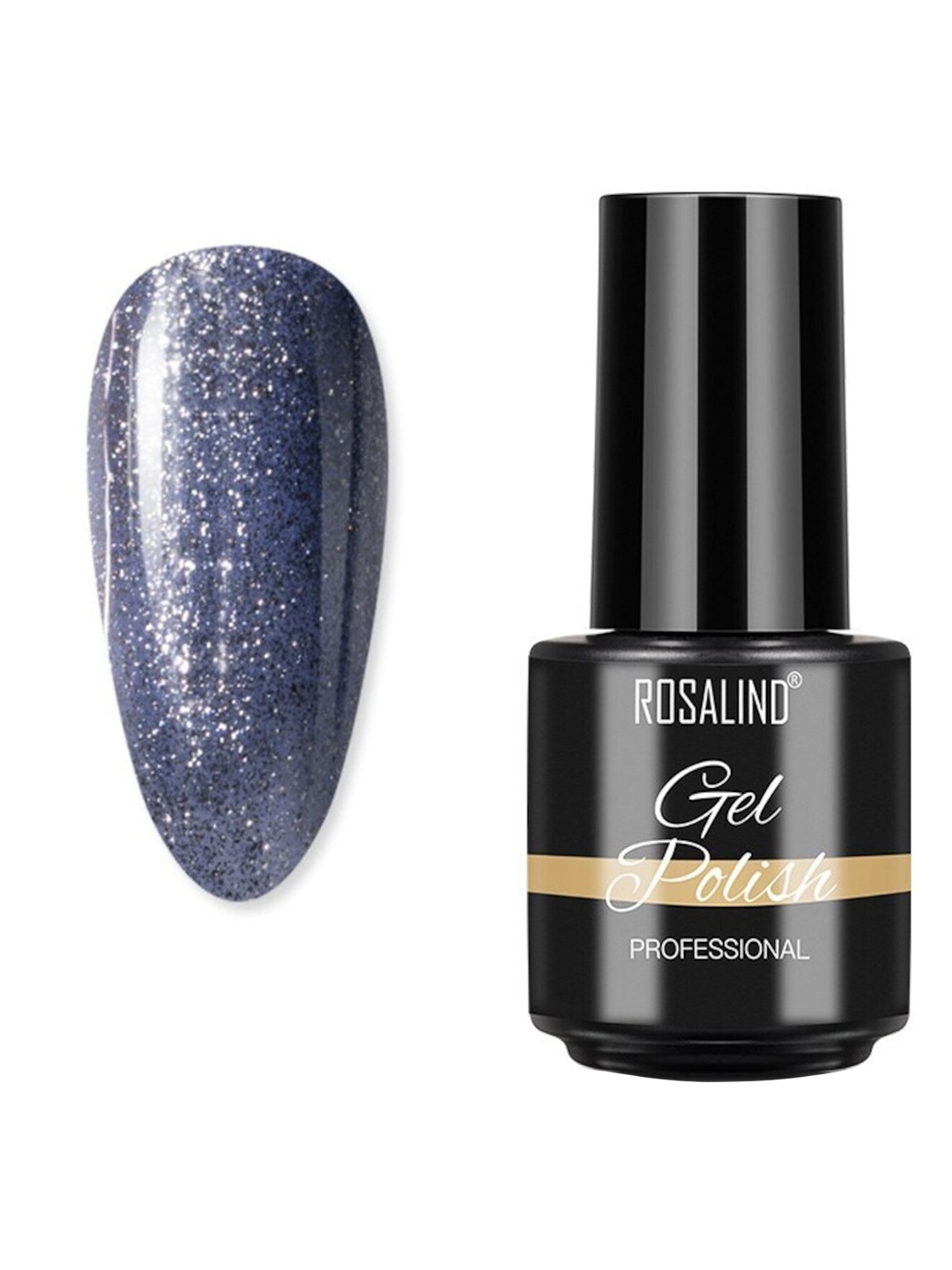 

ROSALIND Long Lasting UV LED Soak-Off Gel Nail Polish - Shade B046, Navy blue