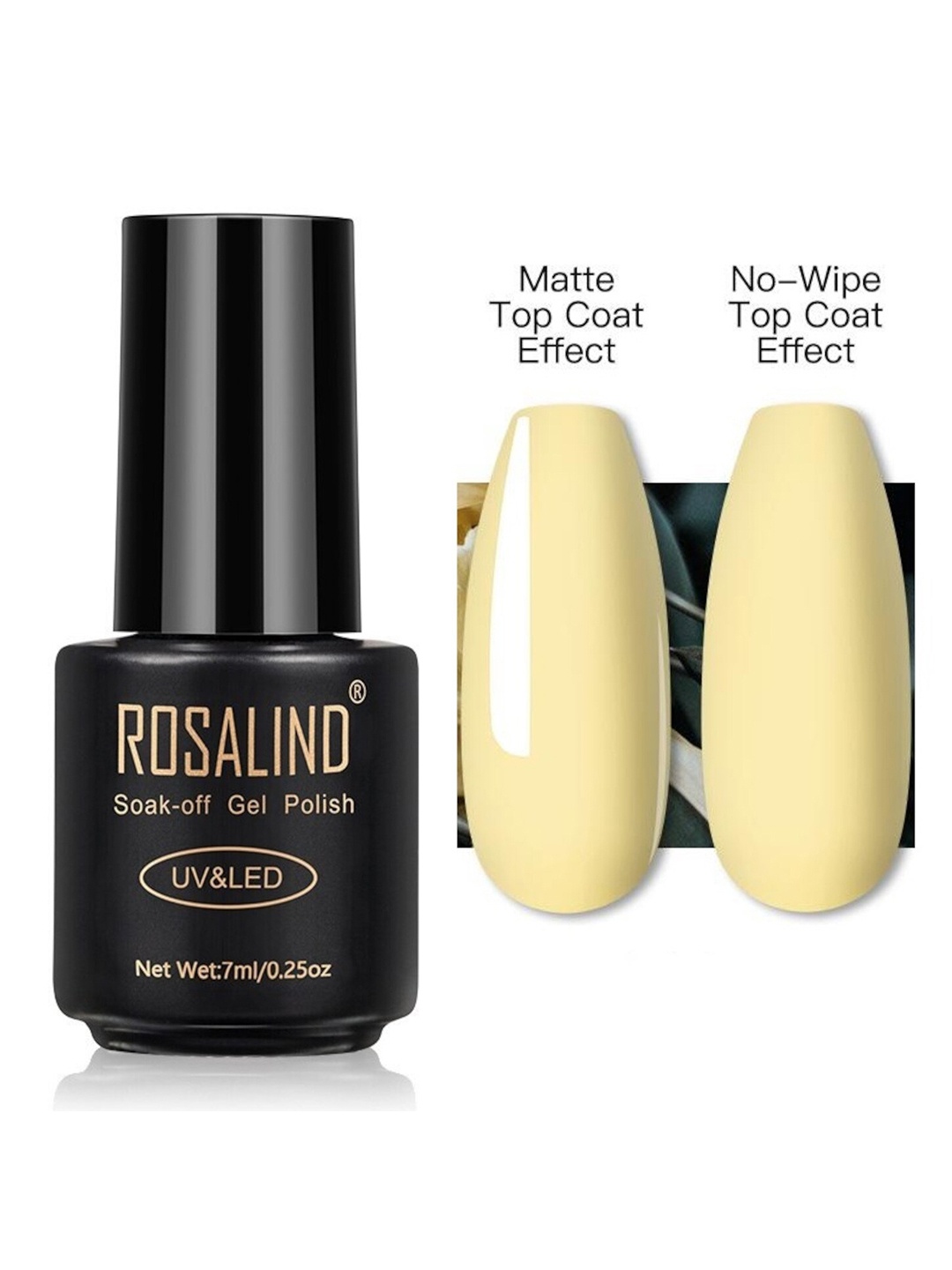 

ROSALIND Soak-Off UV & LED Gel Nail Polish 7 ml - 8005, Yellow