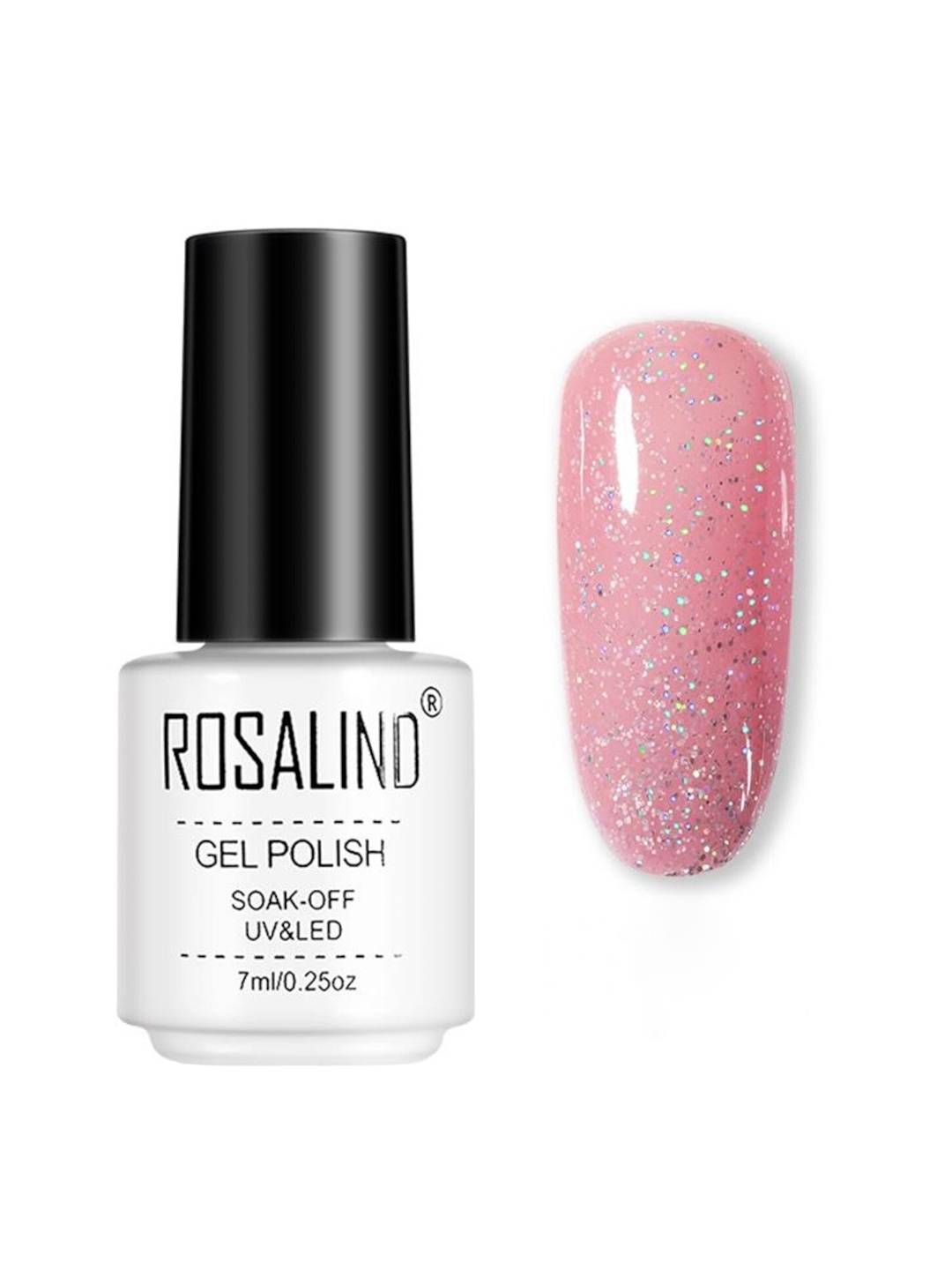 

ROSALIND Soak-Off UV & LED Gel Nail Polish 7 ml - A722, Pink