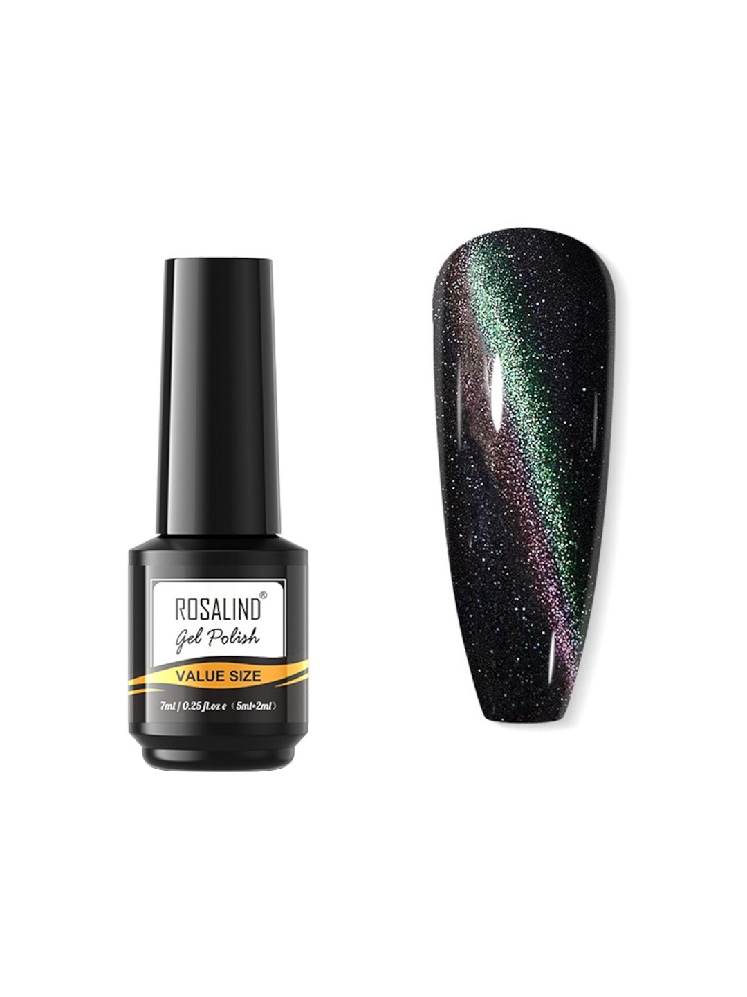 

ROSALIND Value Size UV LED Nail Polish 7 ml - JL150, Black