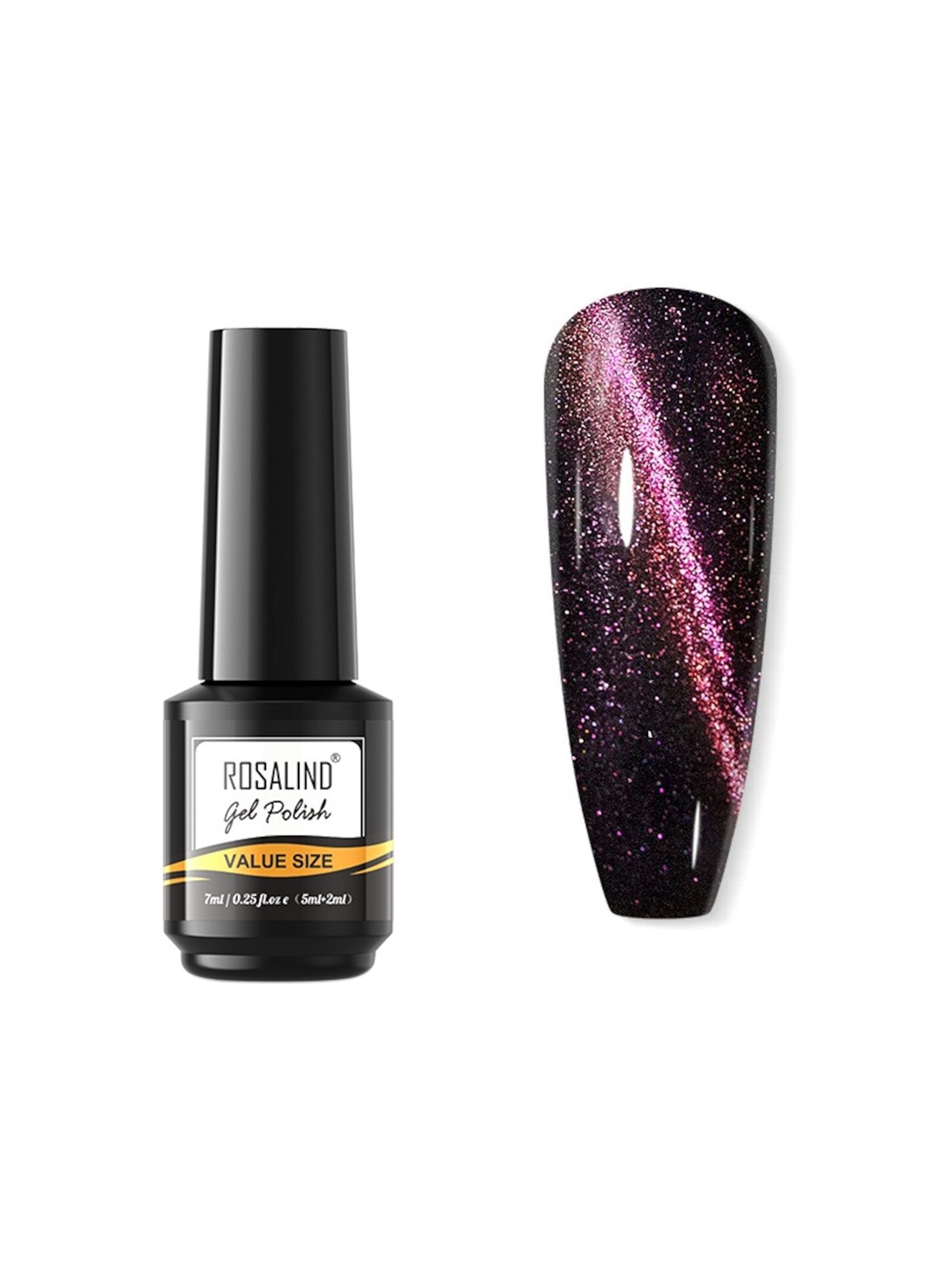 

ROSALIND Value Size UV LED Nail Polish 7 ml - JL149, Black