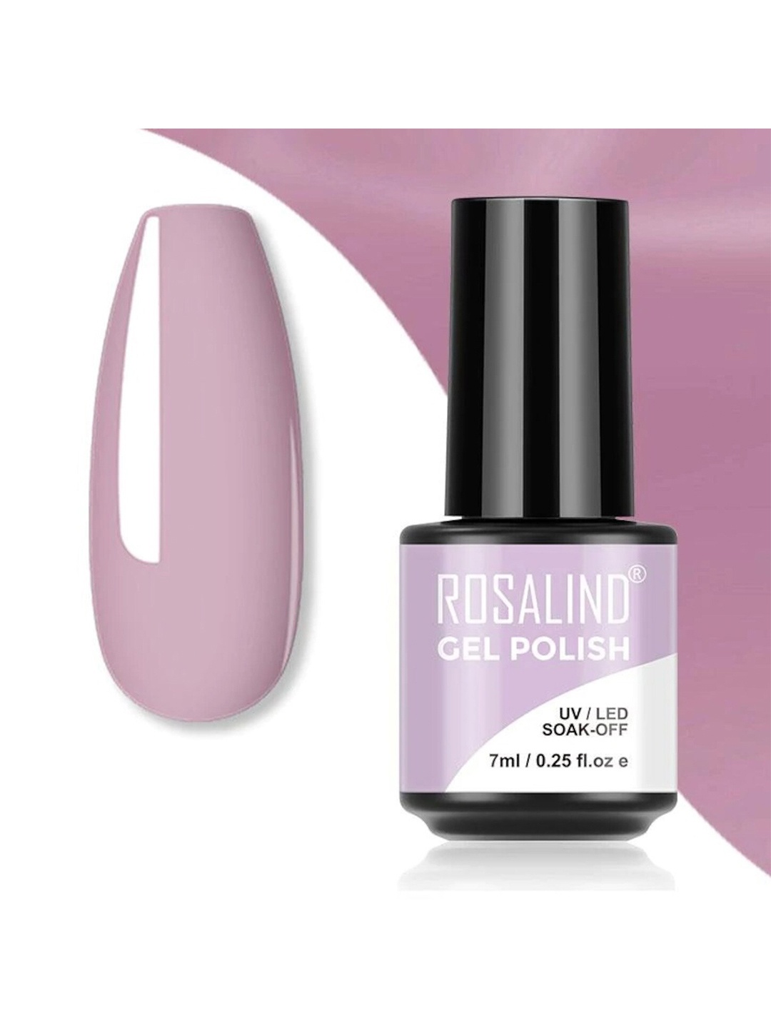 

ROSALIND Soak-Off UV LED Gel Nail Polish 7 ml - S006, Pink