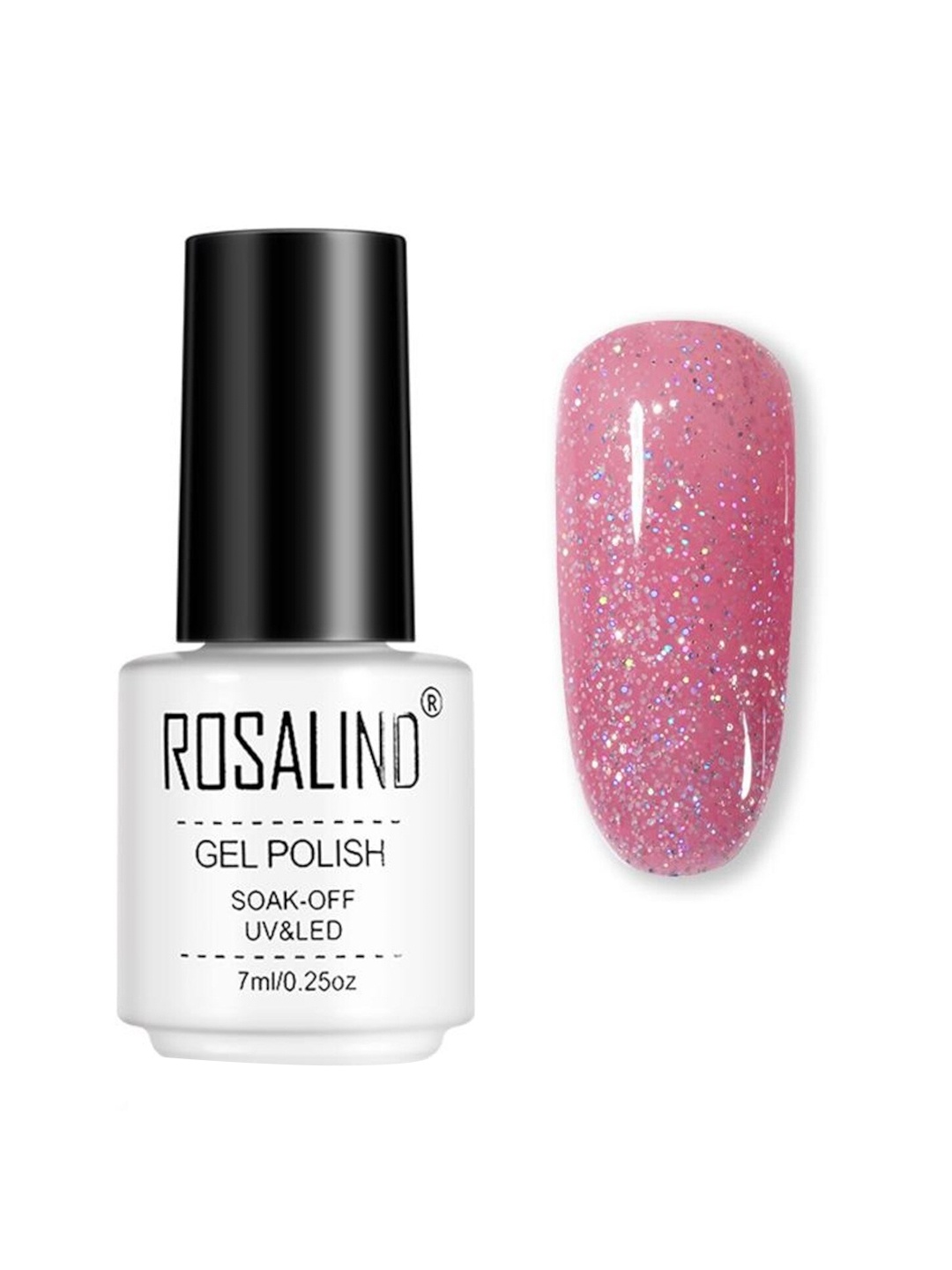 

ROSALIND Soak-Off UV & LED Gel Nail Polish 7 ml - A724, Pink