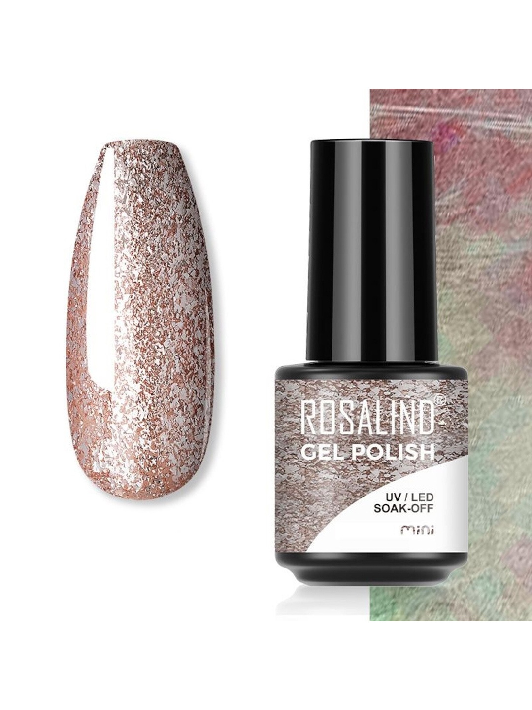 

ROSALIND Long Lasting UV LED Soak-Off Gel Nail Polish - Shade S065, Rose gold