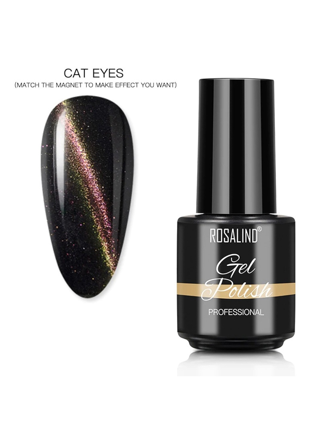 

ROSALIND Professional UV LED Gel Nail Polish 7 ml - B054, Black