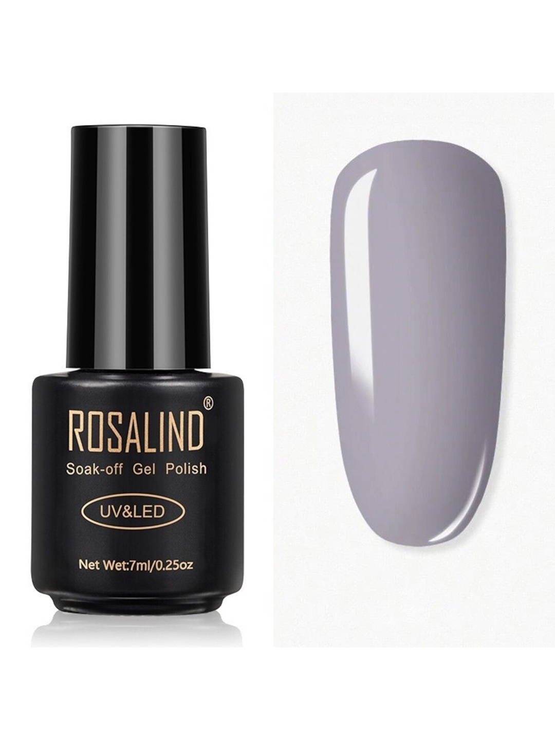 

ROSALIND Soak-Off UV LED Gel Nail Polish 7 ml - 2917, Grey