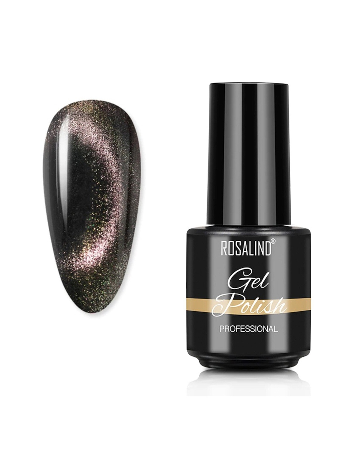 

ROSALIND Long Lasting UV LED Soak-Off Gel Nail Polish - Shade B055, Black