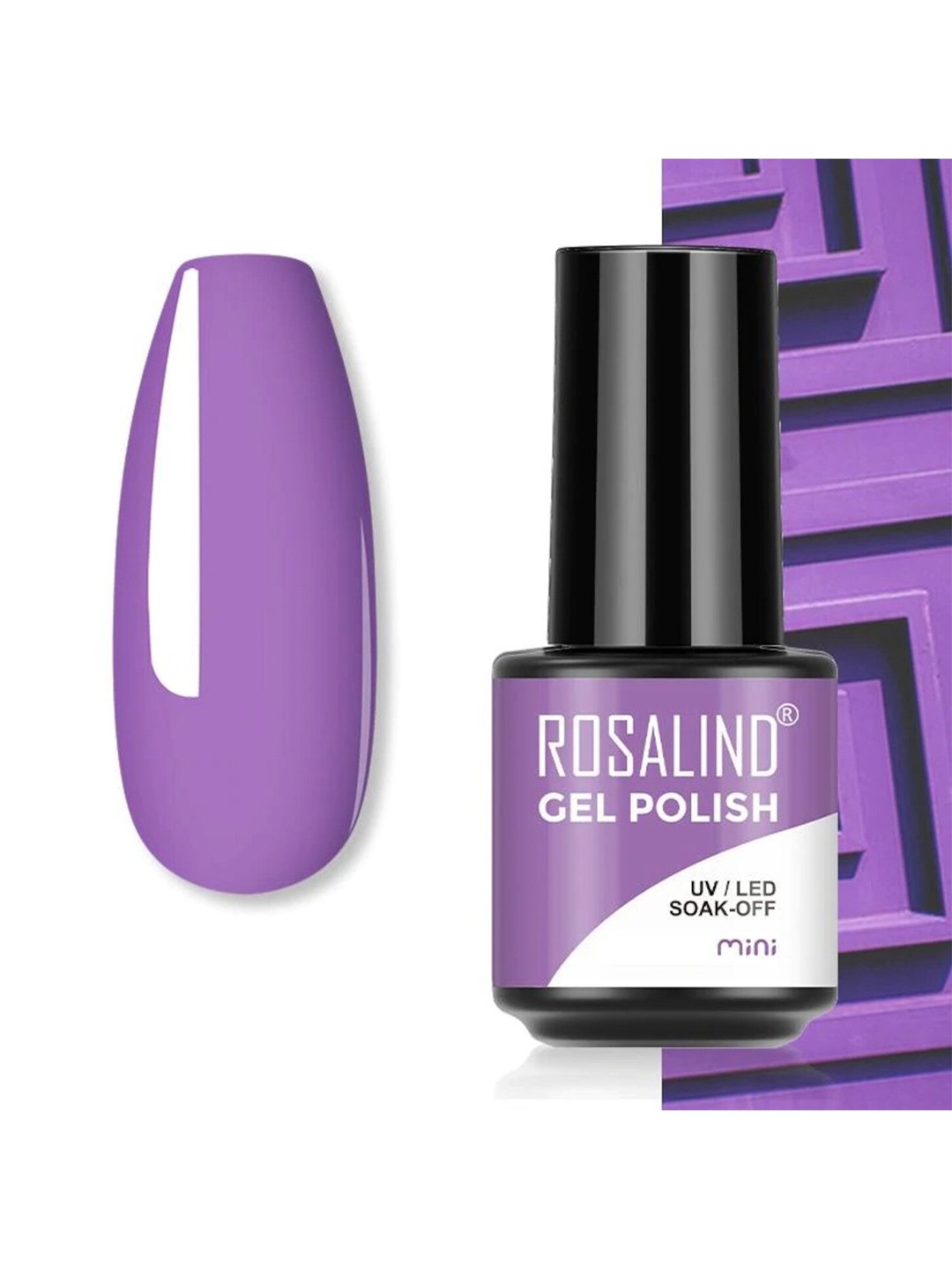 

ROSALIND Long Lasting UV LED Soak-Off Gel Nail Polish - Shade S047, Purple