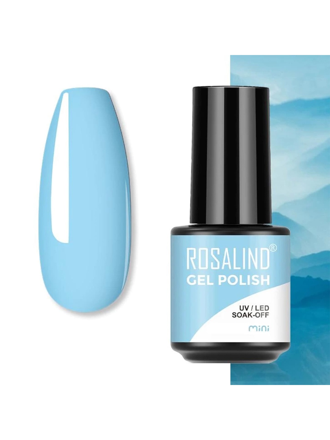 

ROSALIND Long Lasting UV LED Soak-Off Gel Nail Polish - Shade S043, Blue