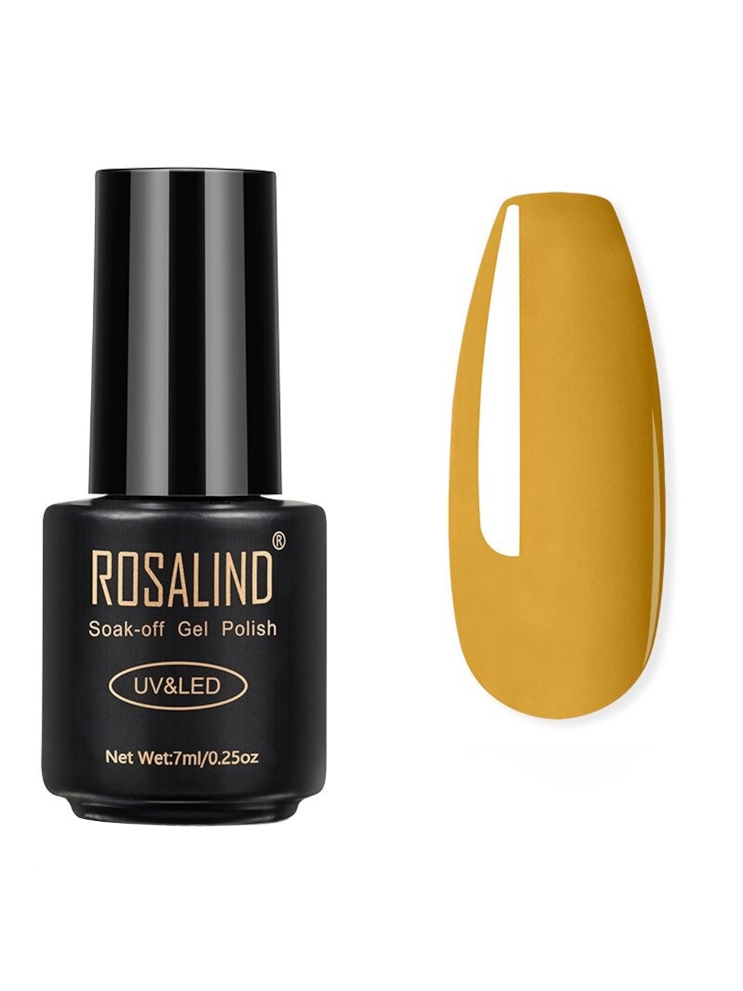 

ROSALIND Soak-Off UV LED Gel Nail Polish 7 ml - 2751, Mustard