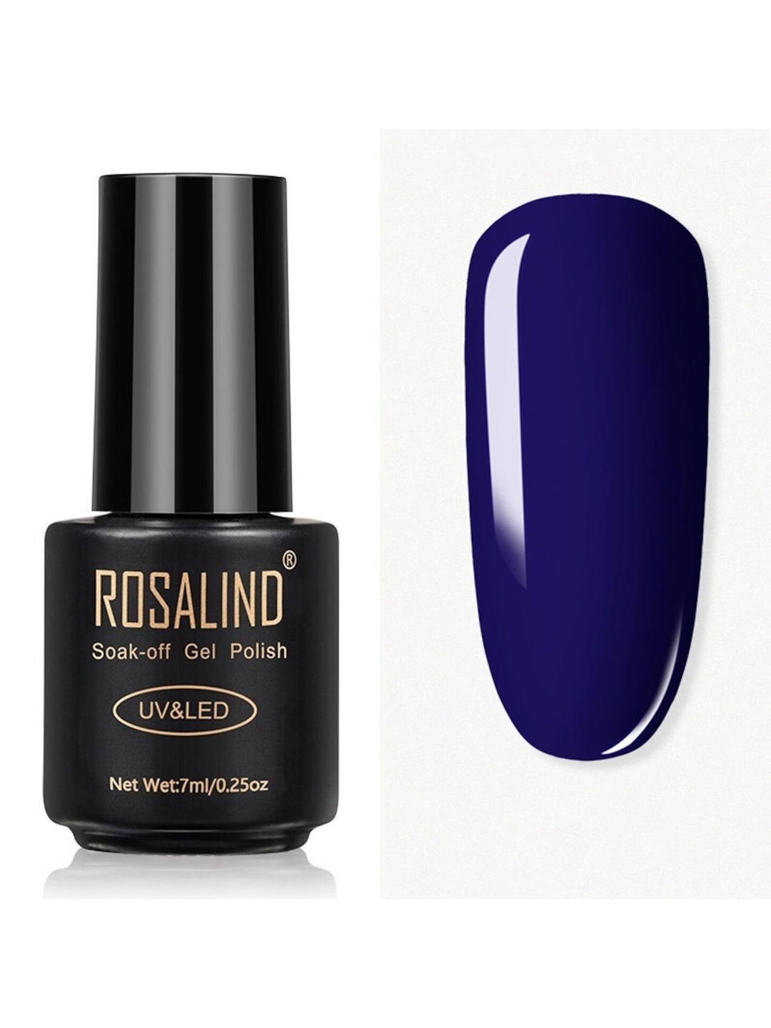 

ROSALIND Soak-Off UV LED Gel Nail Polish 7 ml - 2711, Navy blue