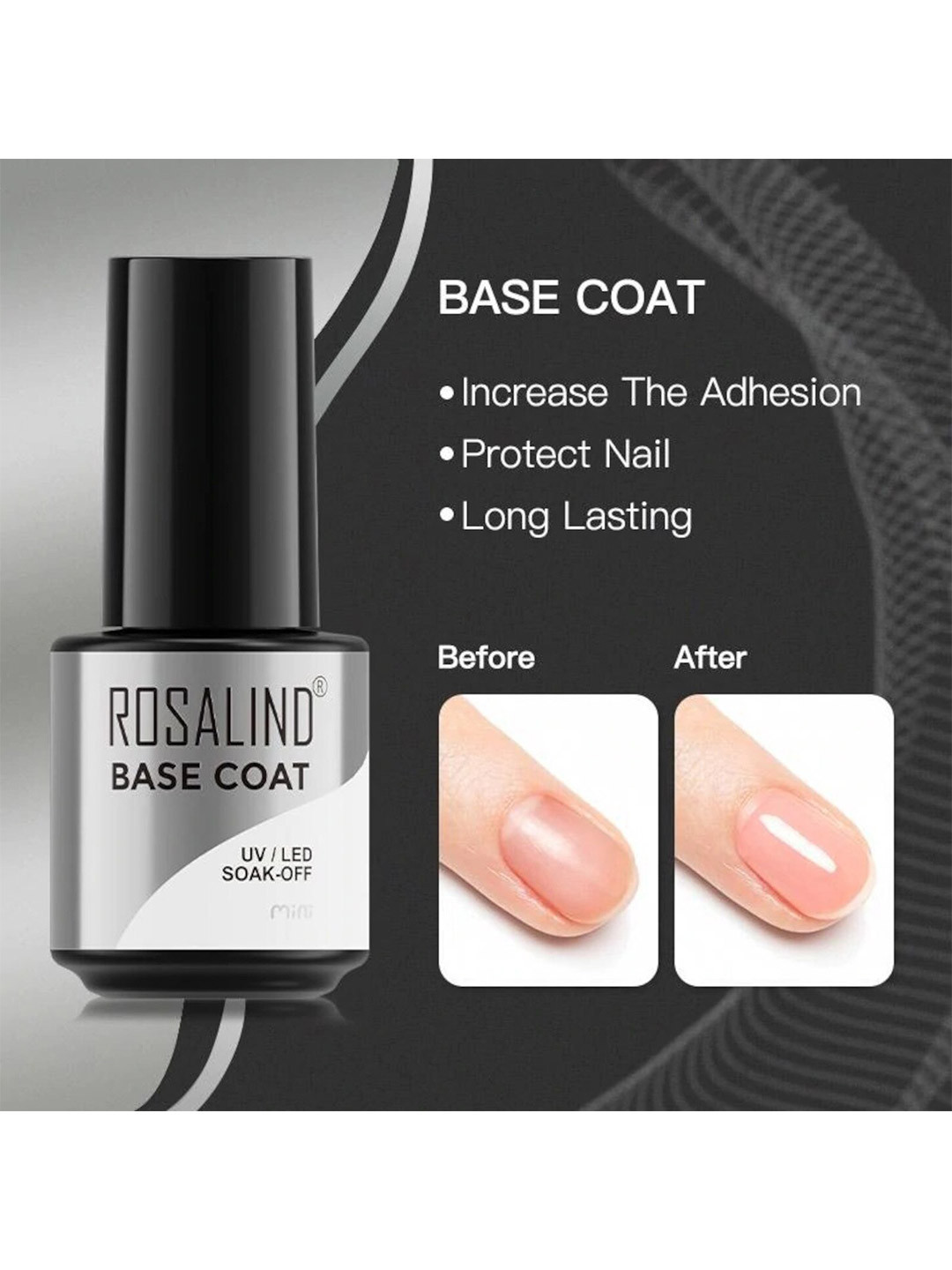 

ROSALIND UV LED Gel Nail Polish SLA-BASE 7 ml, Transparent