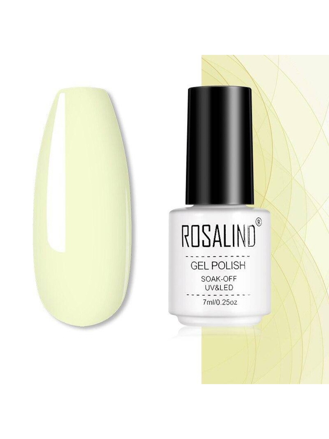 

ROSALIND Long Lasting UV LED Soak-Off Gel Nail Polish - Shade A904, Cream
