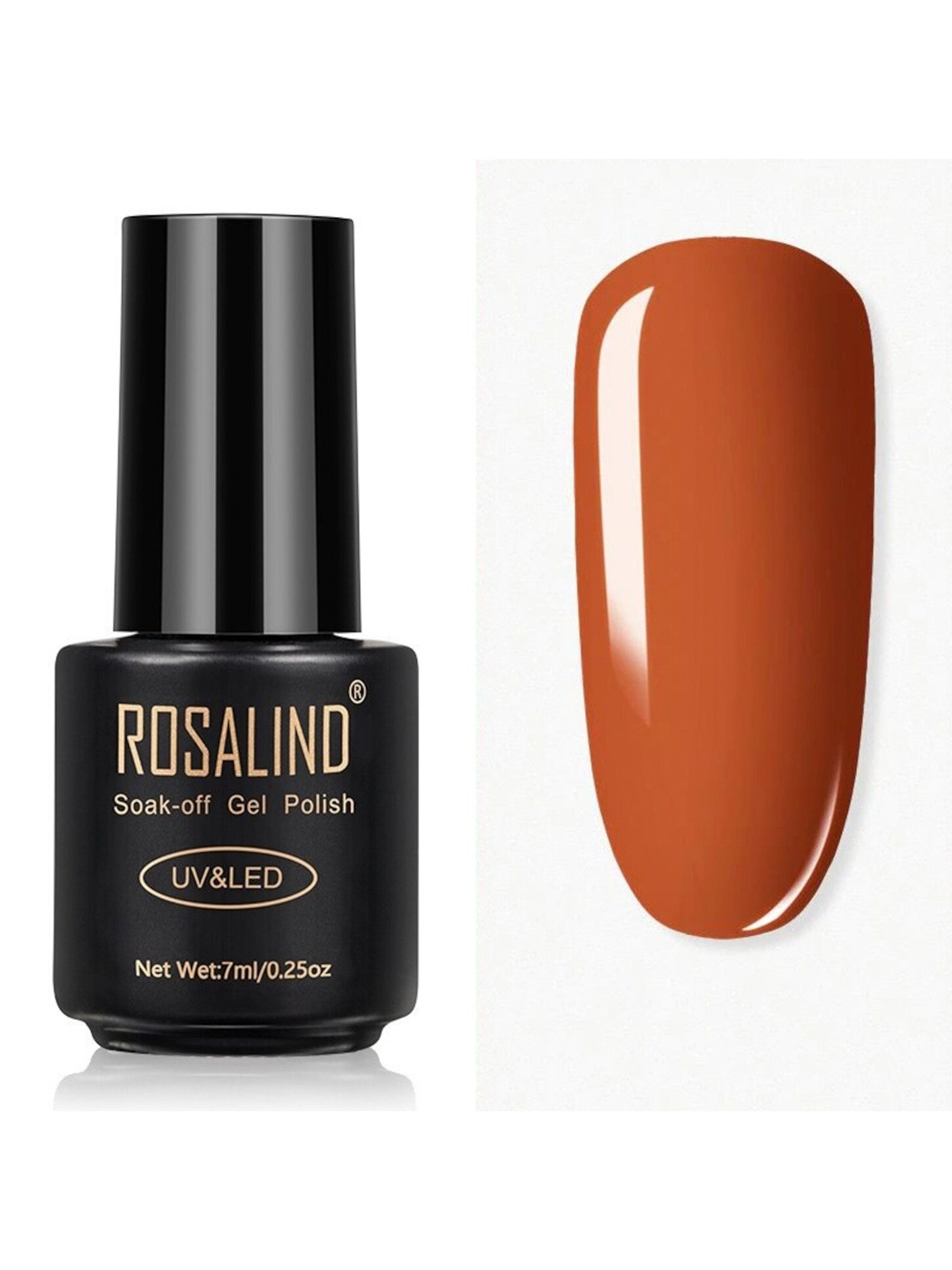 

ROSALIND Long Lasting UV LED Soak-Off Gel Nail Polish - Shade 2402, Brown