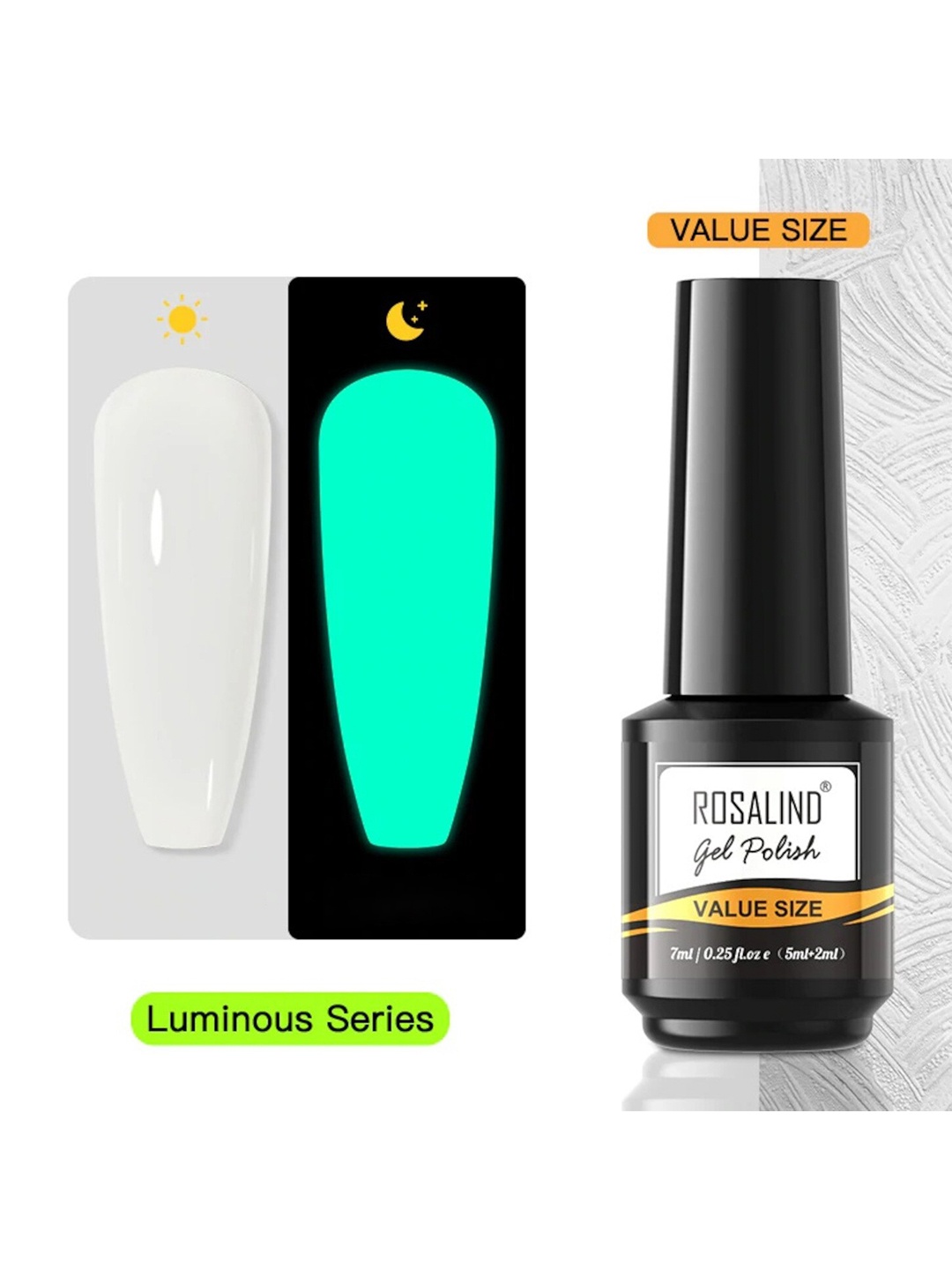 

ROSALIND Value Size Luminous Series Long Lasting UV LED Gel Nail Polish - Shade JL139, Blue