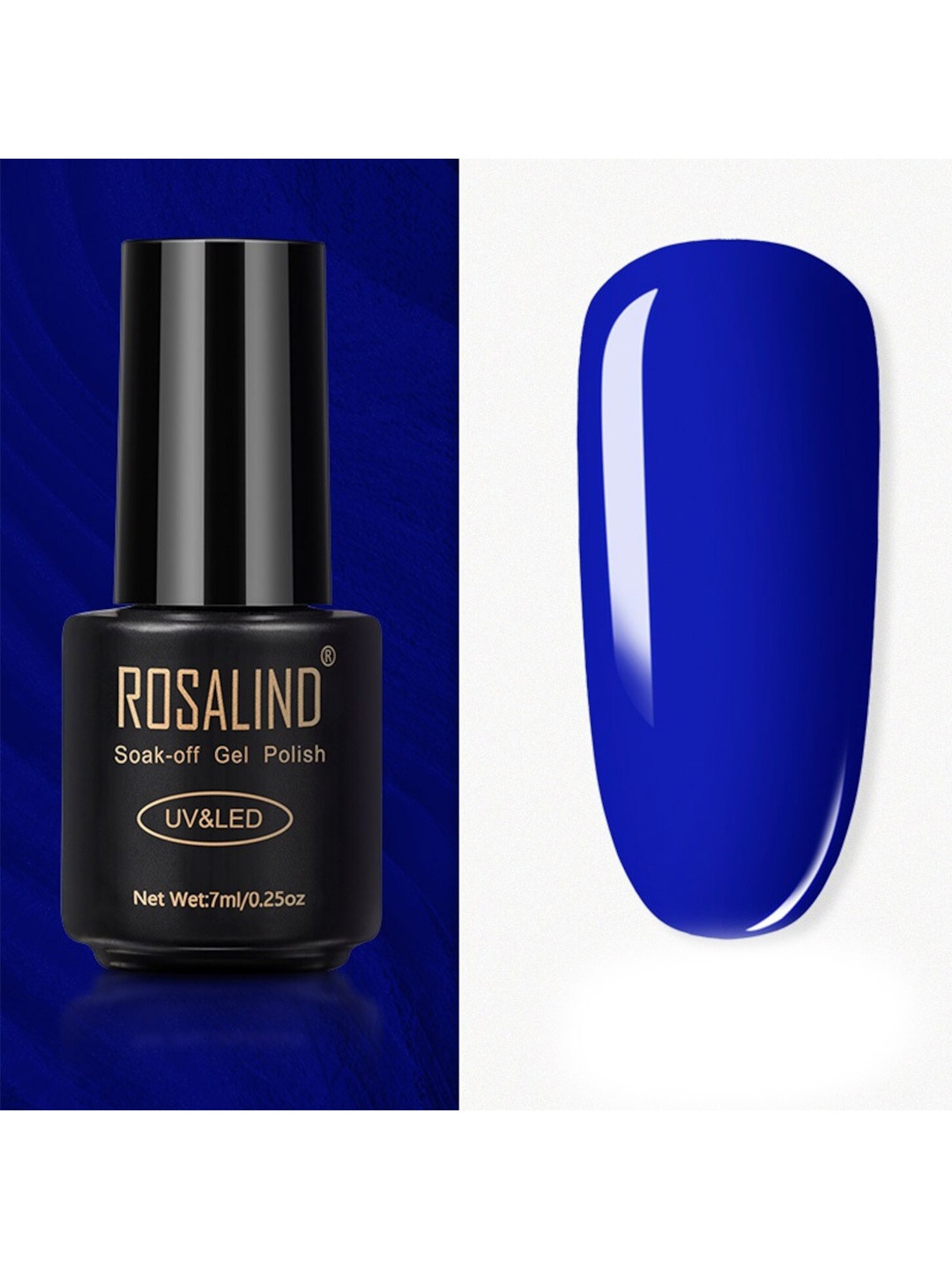 

ROSALIND Long Lasting UV LED Soak-Off Gel Nail Polish - Shade 2705, Blue