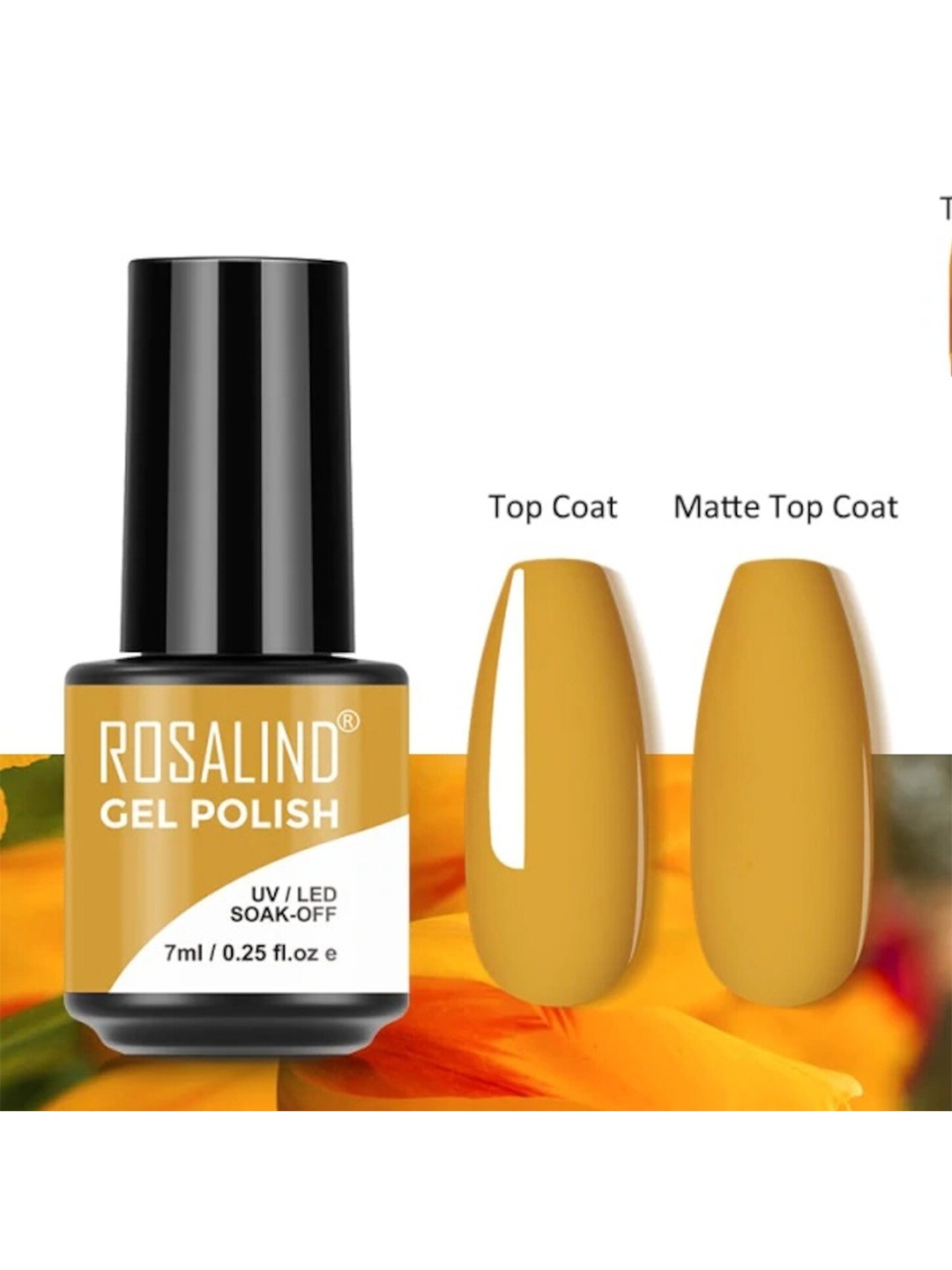 

ROSALIND UV LED Soak-Off Gel Nail Polish - Shade S053, Mustard