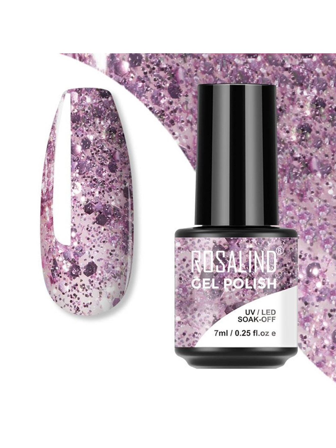 

ROSALIND UV LED Soak-Off Gel Nail Polish - Shade S025, Purple