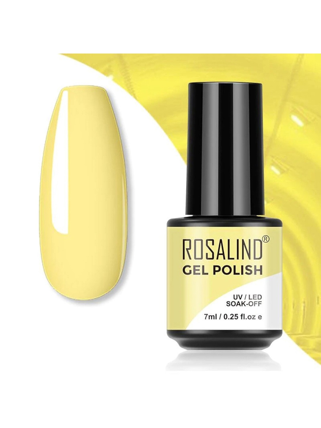 

ROSALIND UV LED Soak-Off Gel Nail Polish - Shade S034, Yellow