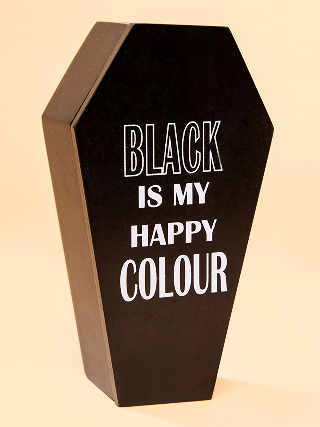 

MensXP Black & White Printed Wooden Ash Tray