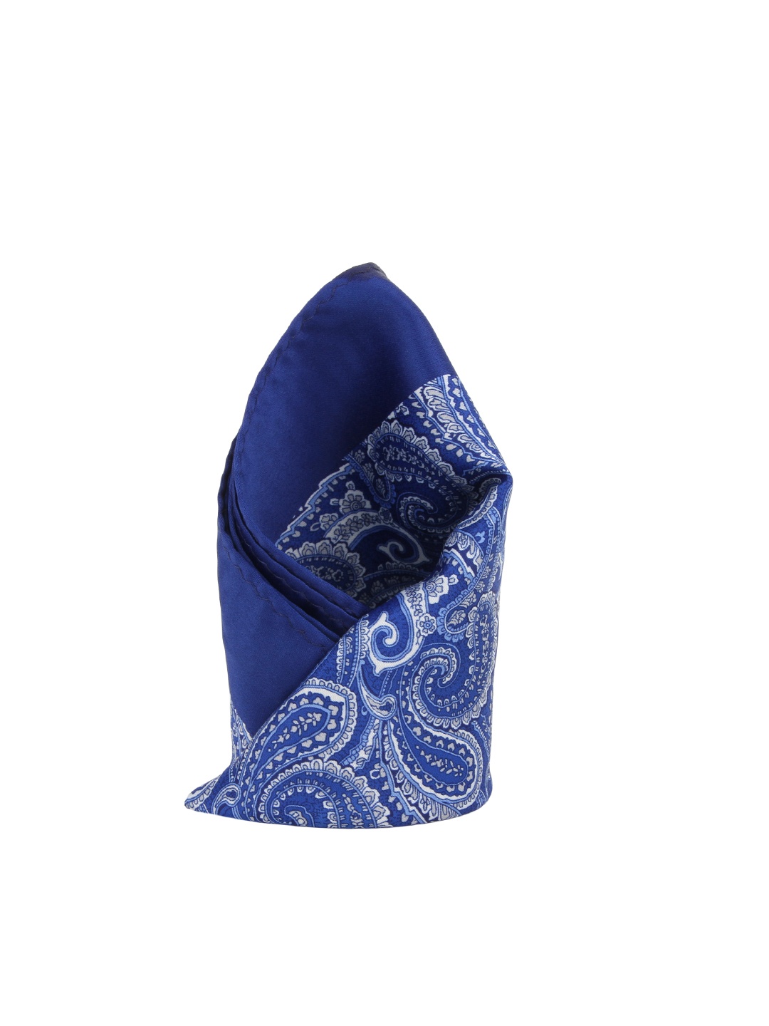 

Alvaro Castagnino Men Blue Paisley Print Pocket Square