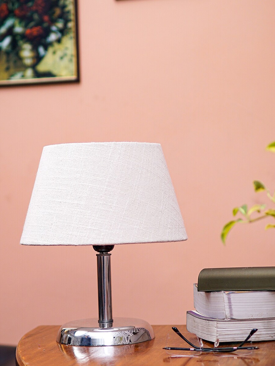 

Pinecraft INTERNATIONAL Beige Table Lamp with Shade, Off white