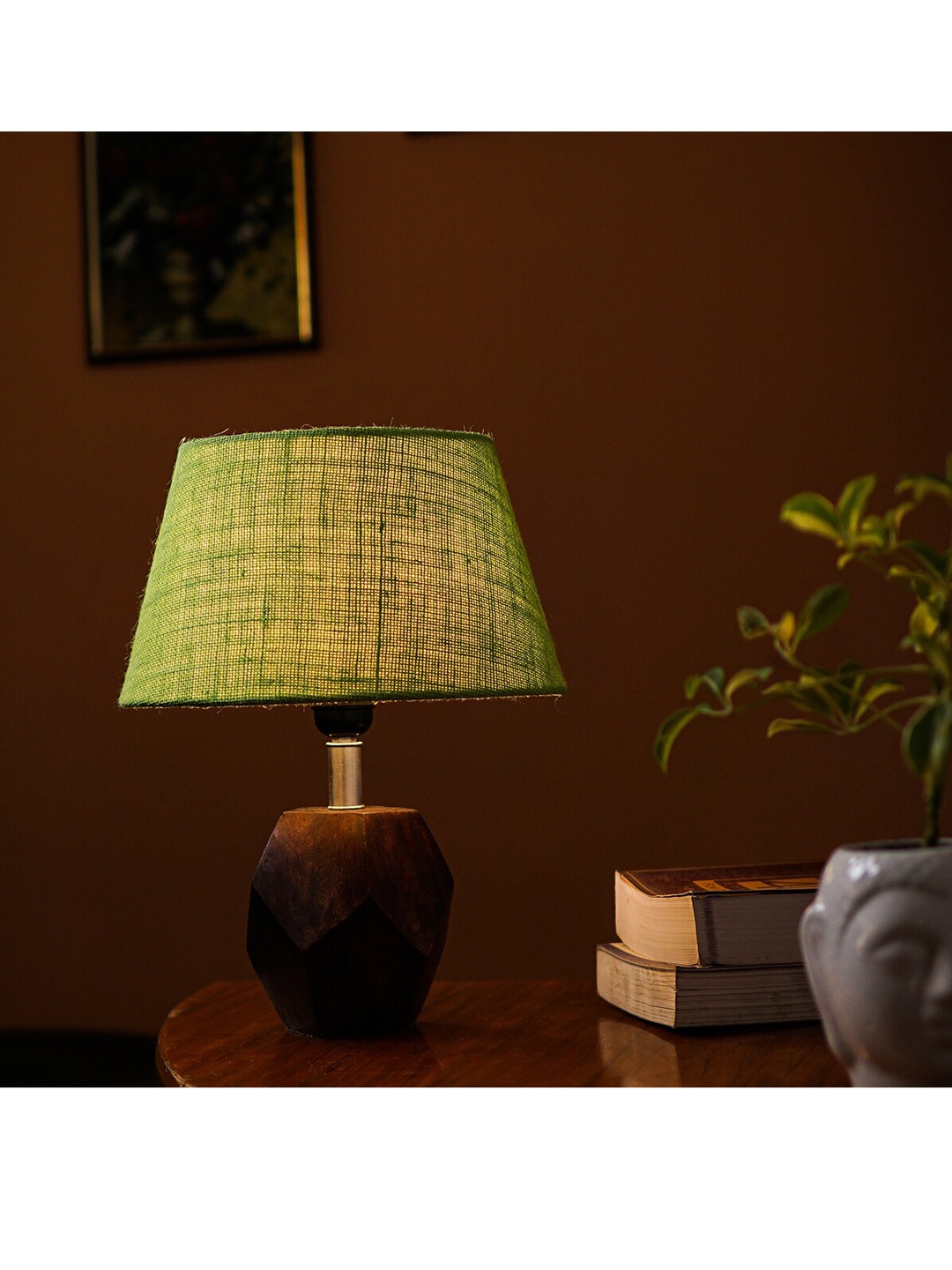 

Pinecraft INTERNATIONAL Brown & Green Sefinn Table Lamp With Shade