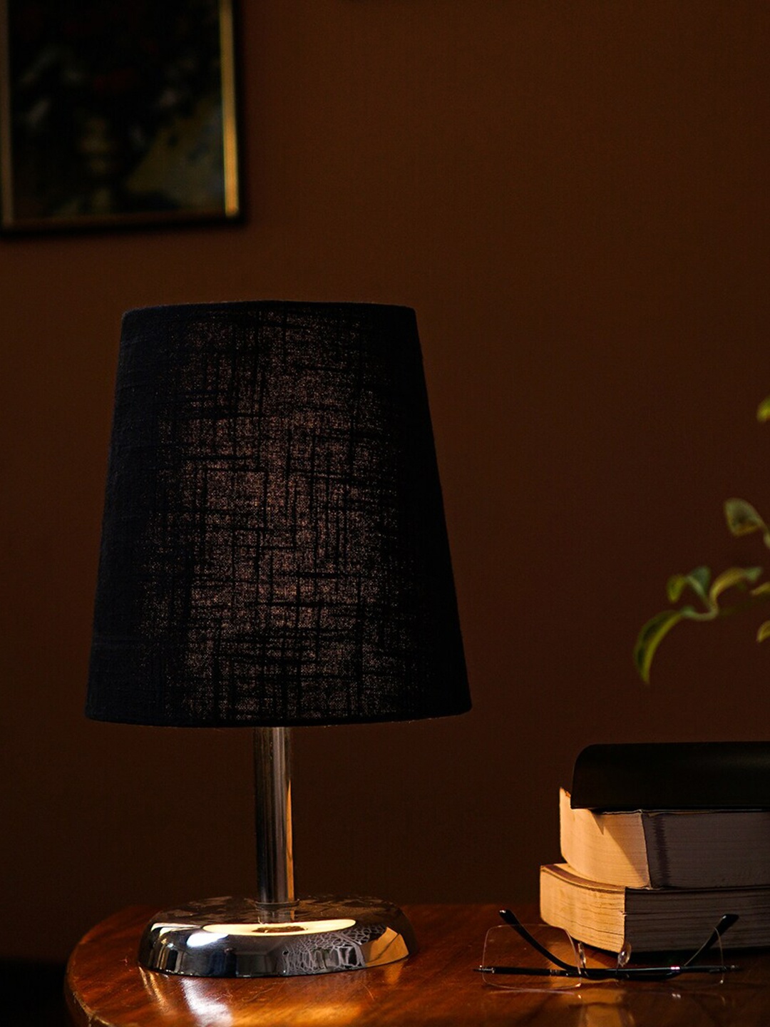 

Pinecraft INTERNATIONAL Black Levi Table Lamp with Black Shade