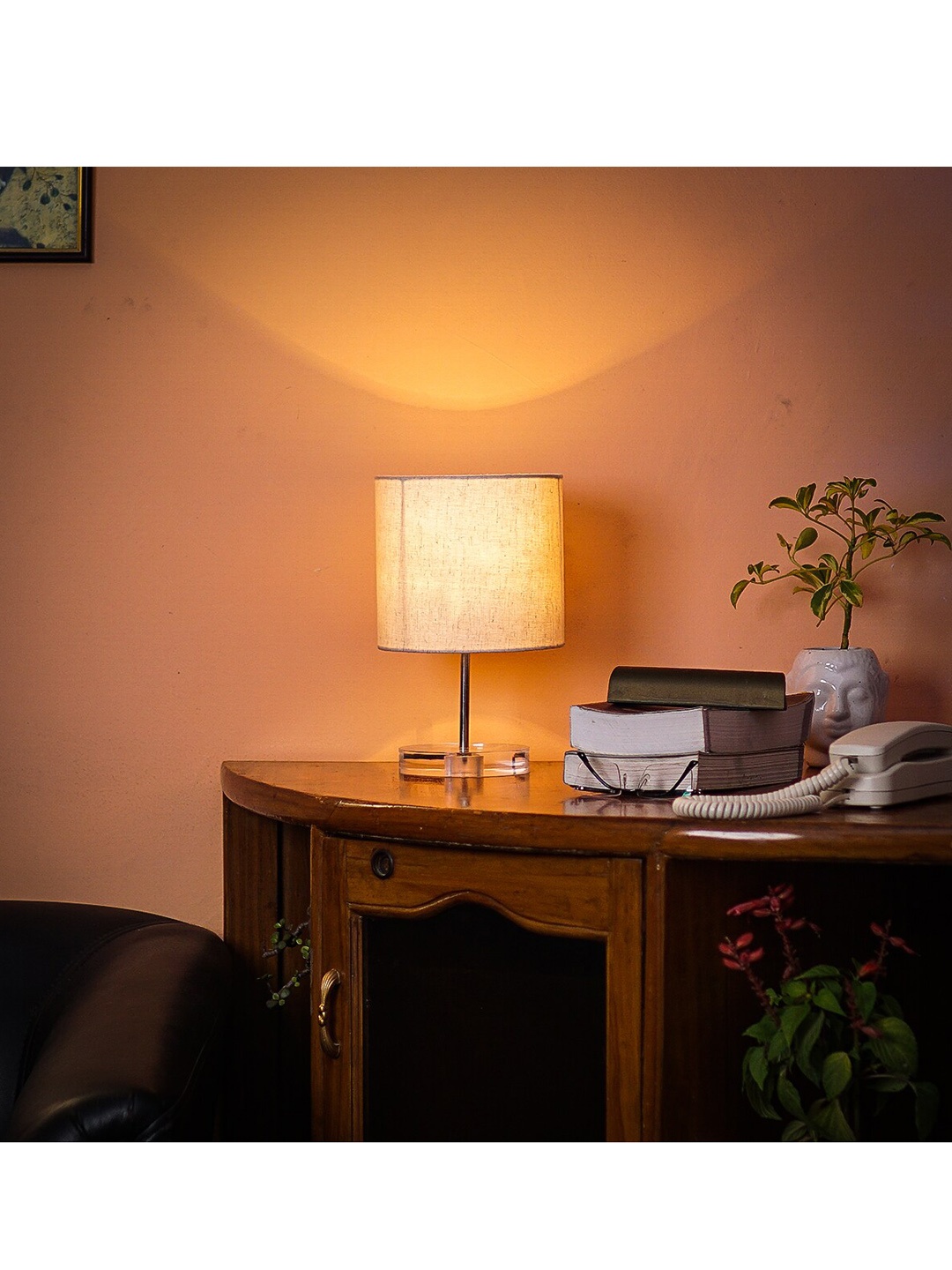 

Pinecraft INTERNATIONAL Celeste Table Lamp with Beige Shade