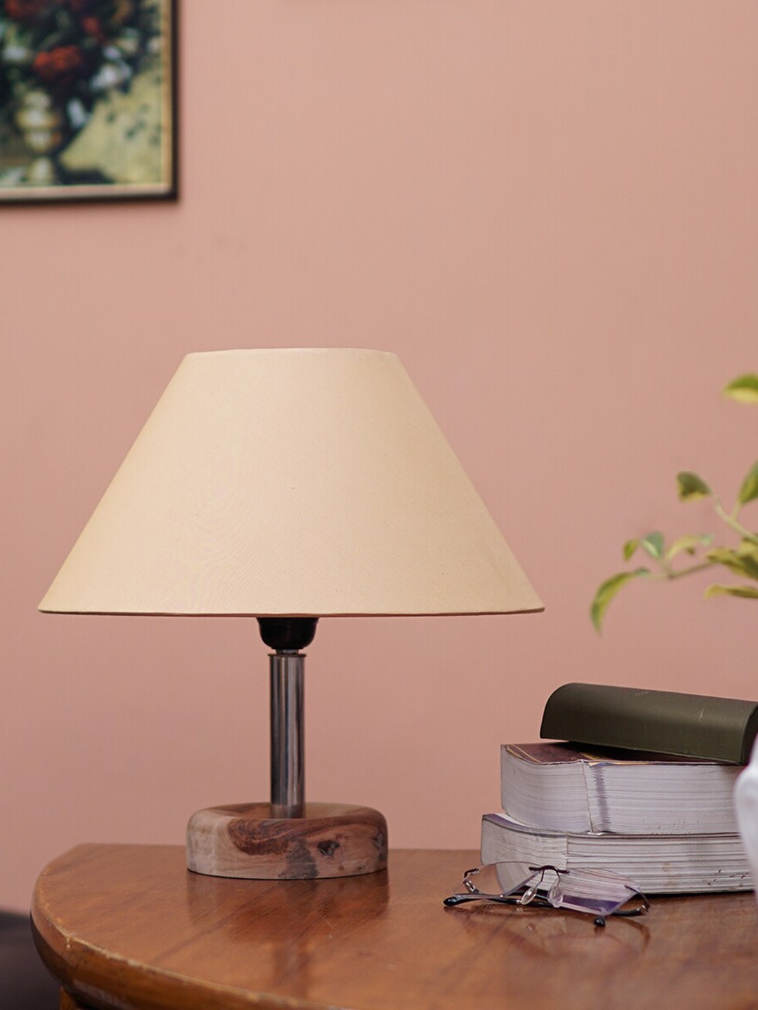 

Pinecraft INTERNATIONAL Gold & Brown Edra Table Lamp with Shade