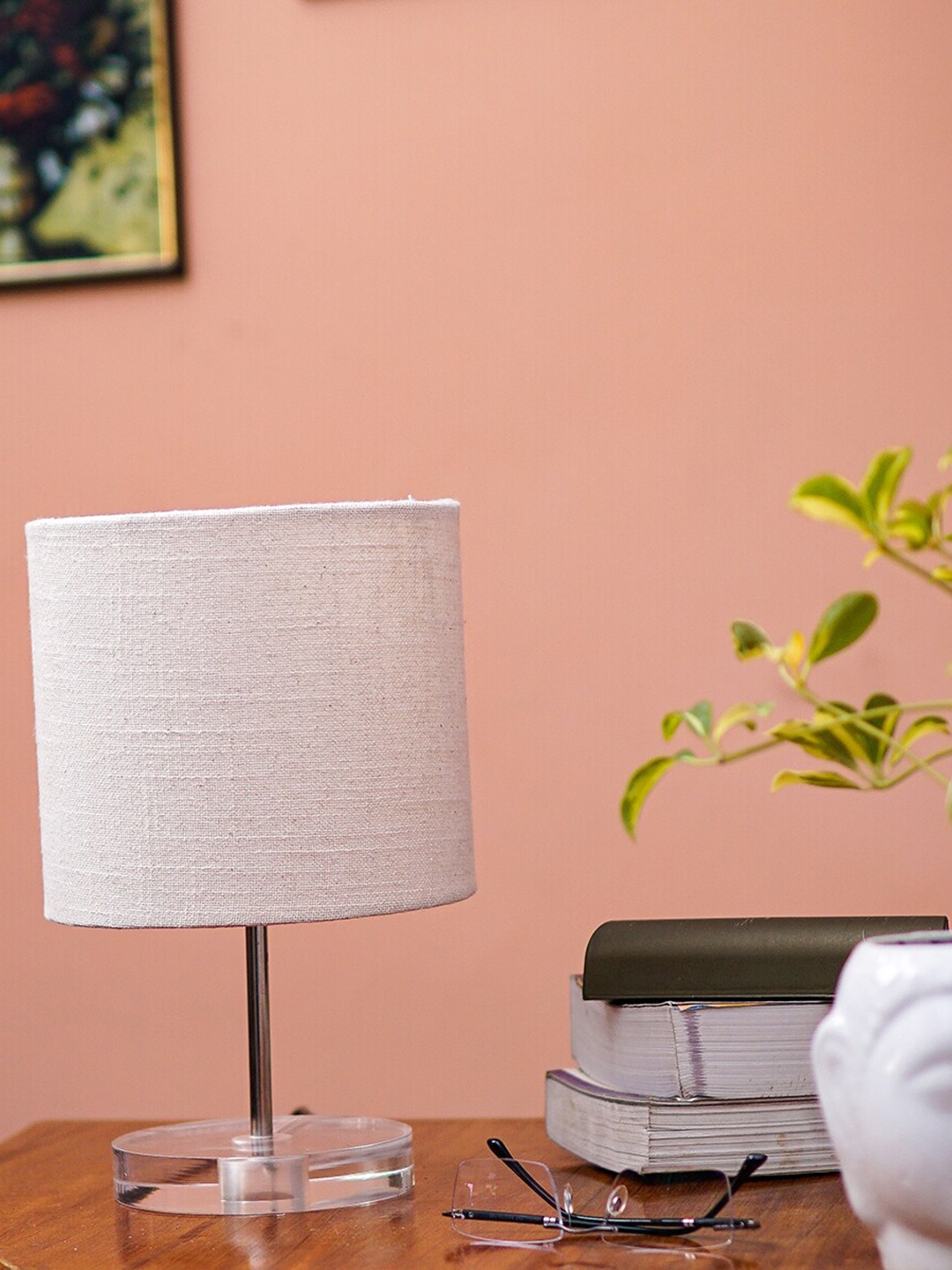 

Pinecraft INTERNATIONAL Off White Table Lamp With Shade