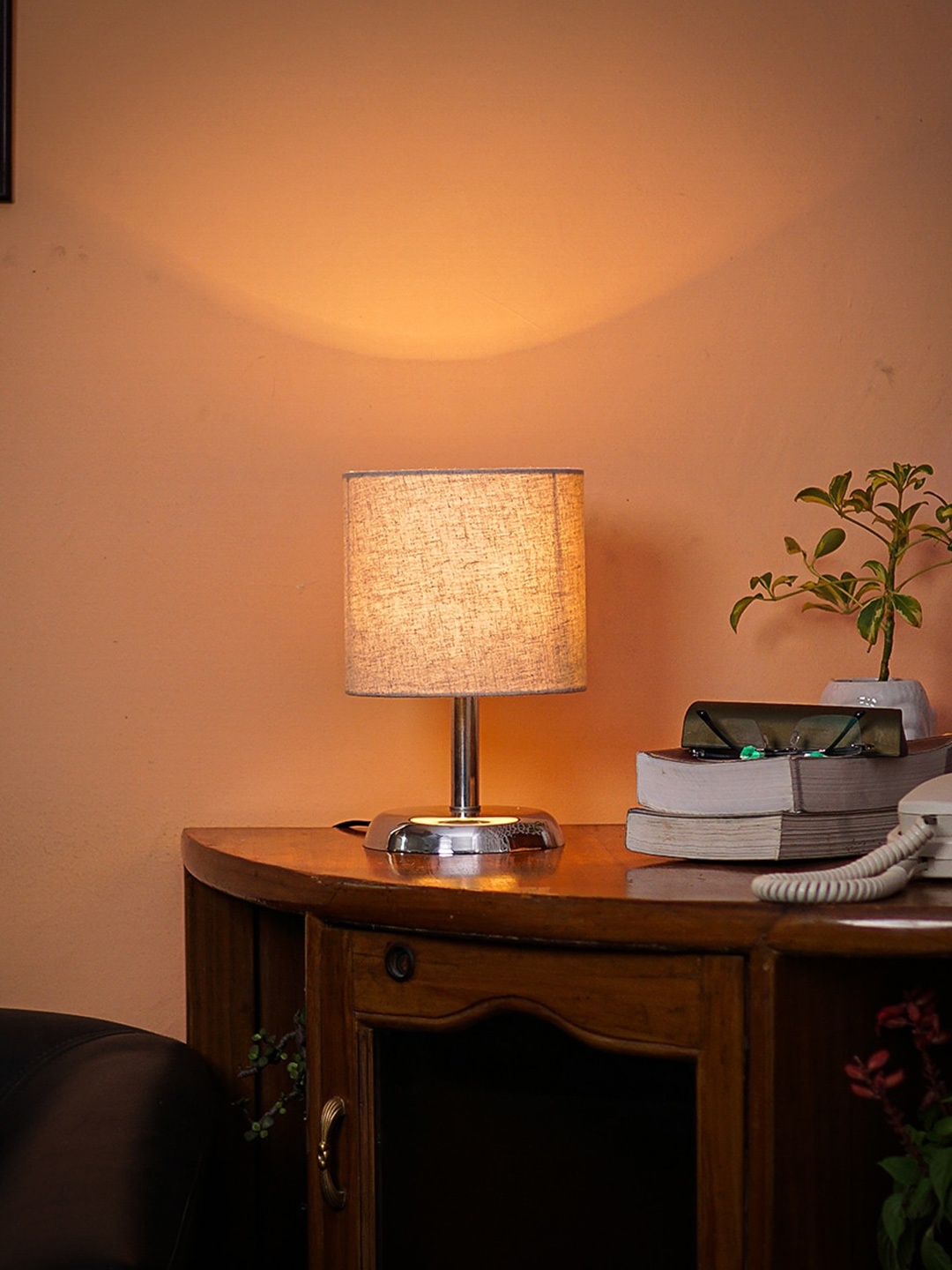 

Pinecraft INTERNATIONAL Beige Levi Table Lamp with Linen Shade