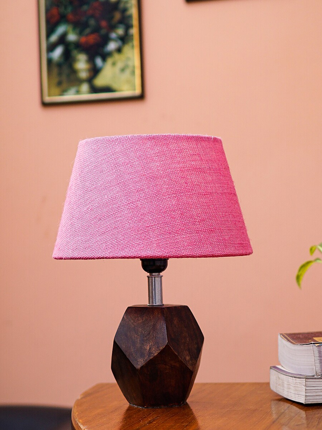 

Pinecraft INTERNATIONAL Pink Sefinn Table Lamp With Frustum Shade