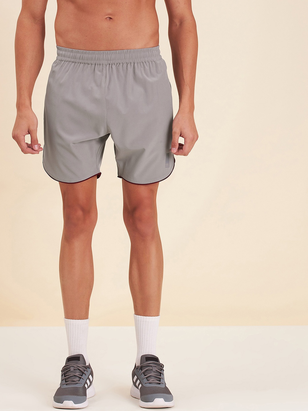 

MASCLN SASSAFRAS Men Grey Sports Shorts