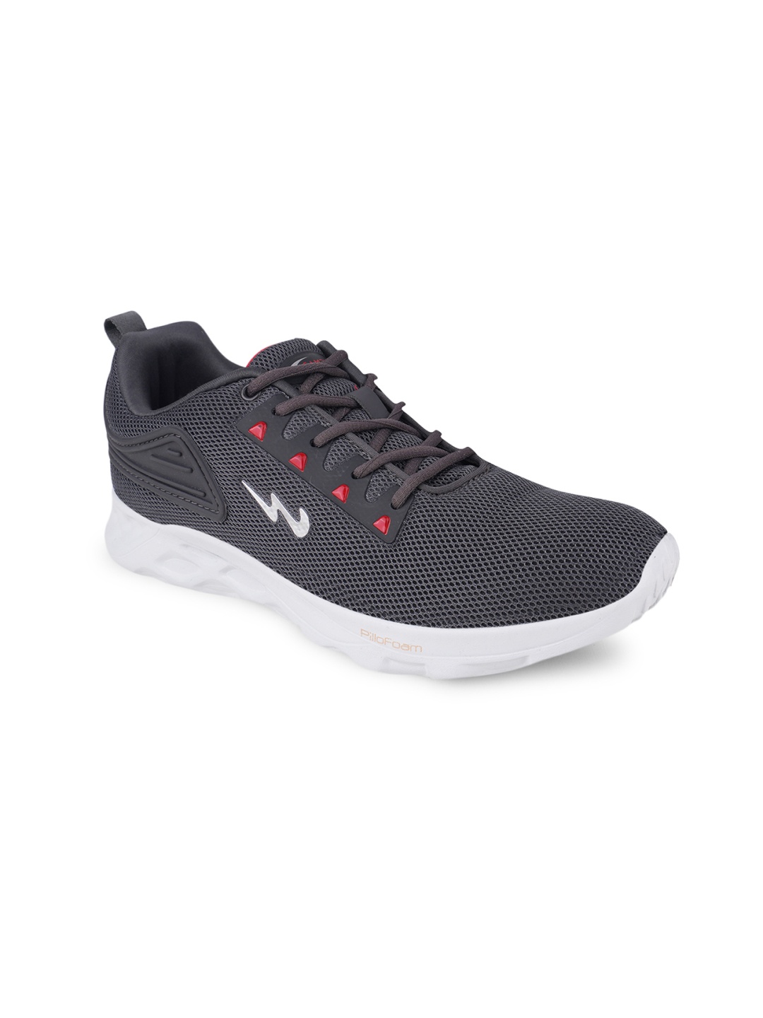 

Campus Men Grey & White Mesh Running Shoes