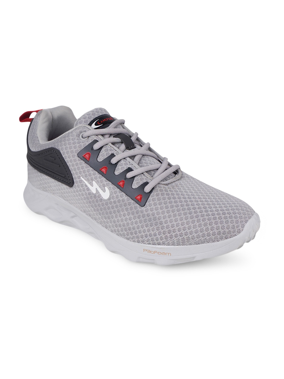 

Campus Men Grey Mesh Running Shoes
