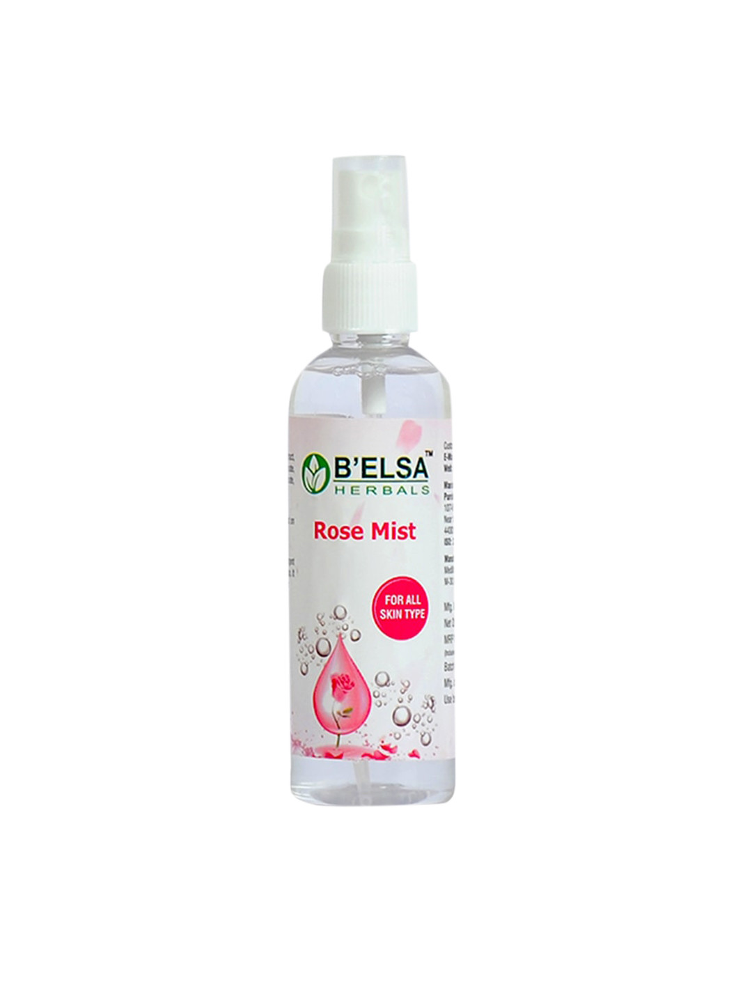 

B'ELSA HERBAL Rose-Mist Toner for All Skin Types - 100 ml, White