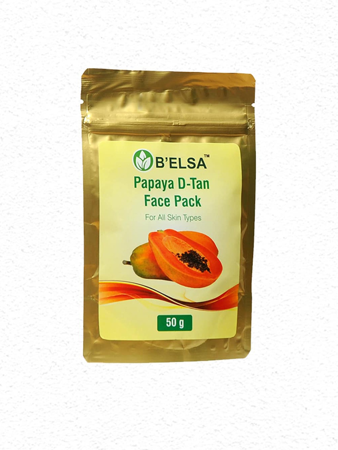

B'ELSA HERBAL Papaya D-Tan Face Pack for All Skin Types - 50 g, Beige