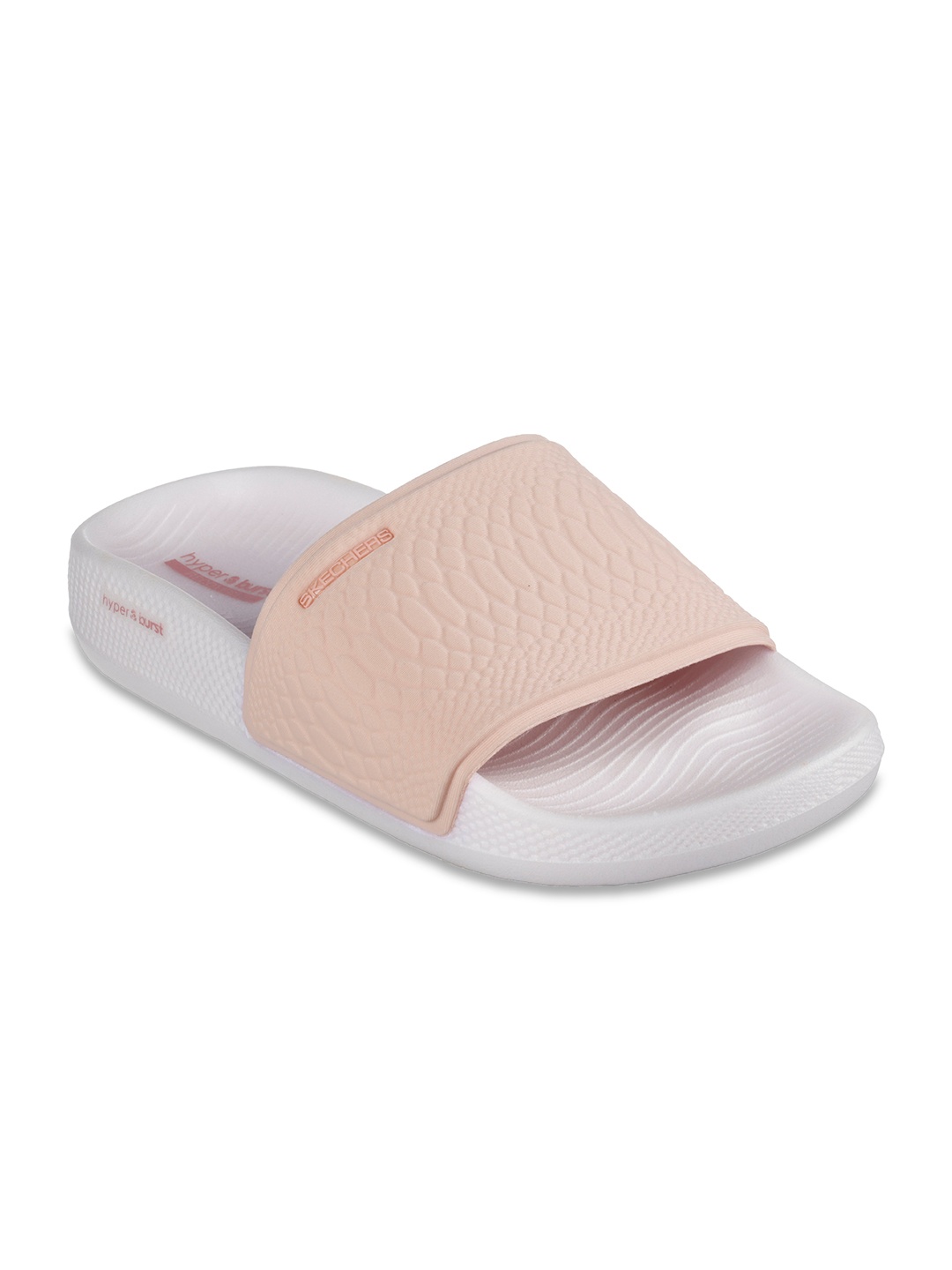 

Skechers Women Pink & White Solid Sliders