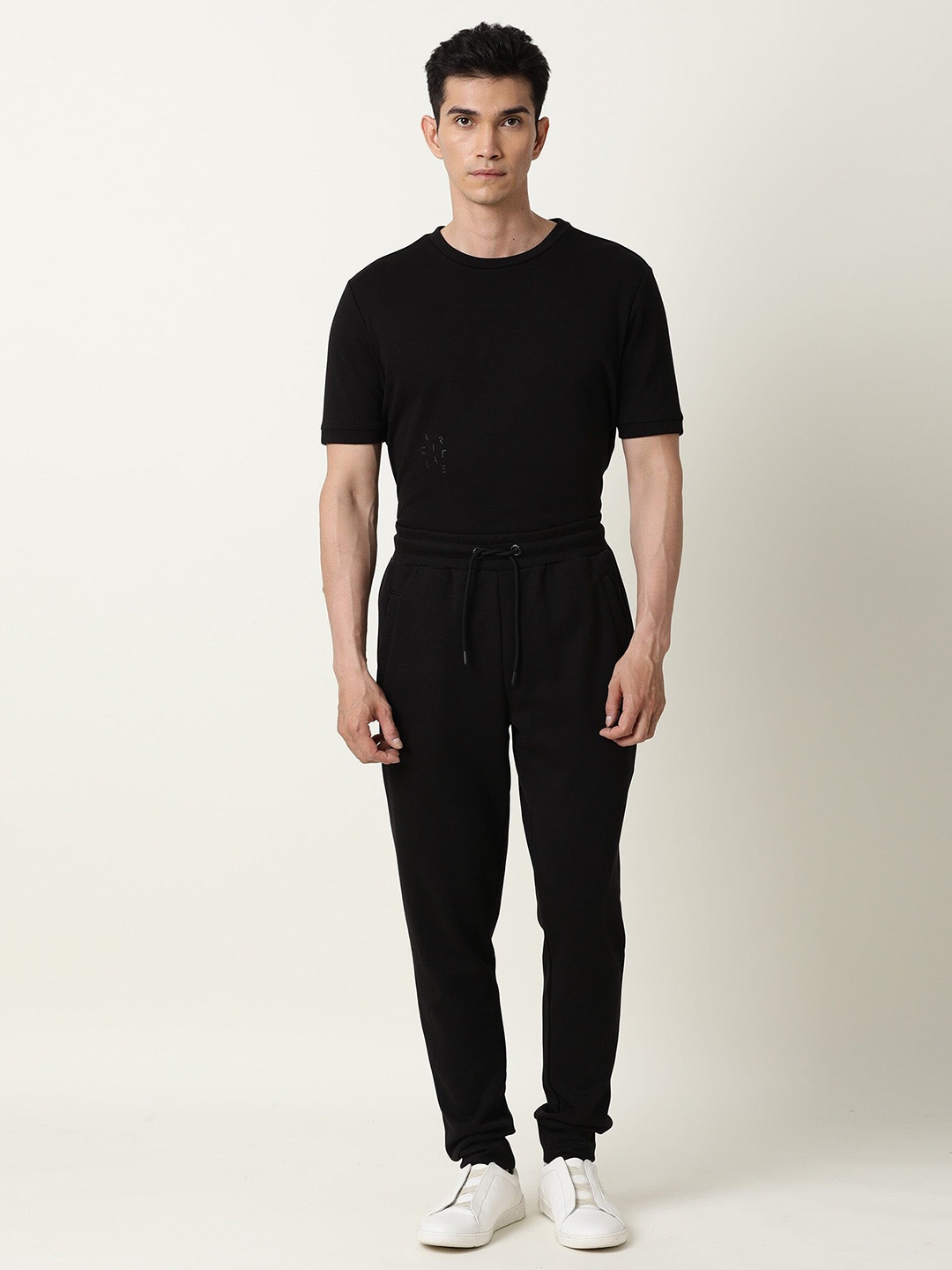 

ARTICALE Men Black Solid Slim-Fit Track Pants